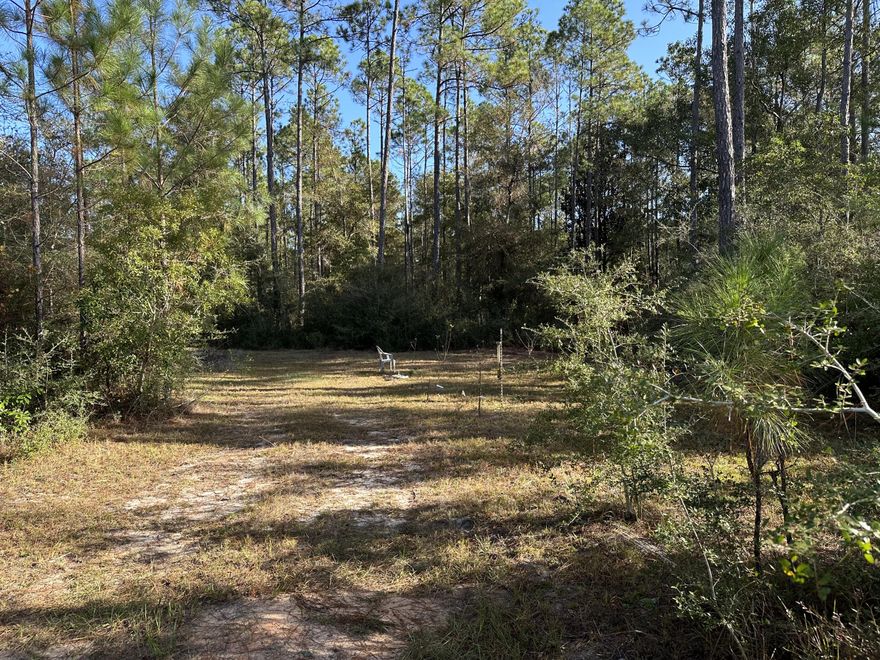 The perfect location for your new home and has easy access to and from Hwy 2, Hwy 85, South of Laurel Hill North of Crestview! Enjoy endless options of your favorite restaurants, beaches shopping centers, and much more! Listen to the whippoorwills and watch the deer! Timber Conveys.