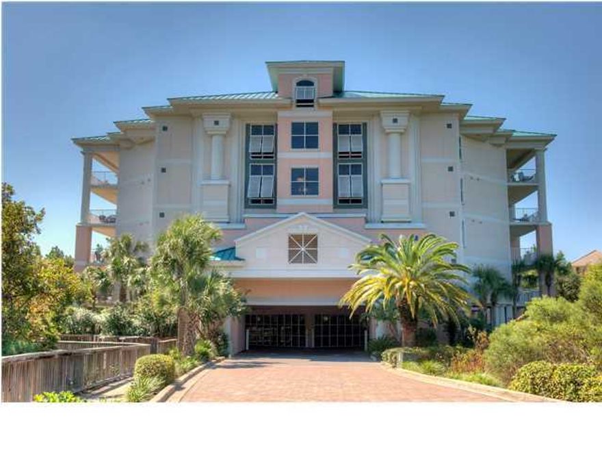 ''La Petite Retreat'' is the perfect vacation getaway. It is located on the top floor and enjoys the preferred western exposure. ''La Petite Retreat'' takes its name from the custom dining room mural painted by local artist Billie Gaffrey. Meticulously decorated and maintained, it is move in ready. The kitchen underwent a recent complete renovation and is the perfect anchor for entertaining. The open floor plan features a family/dining area that opens onto the main balcony. The generously sized master suite features a walk in closet, double vanities, and a private balcony. Two additional bedrooms each have a bathroom. Property amenities include a private beach access, pool and spa, fitness facility and covered parking. The unit is being offered fully furnished and accessorized.