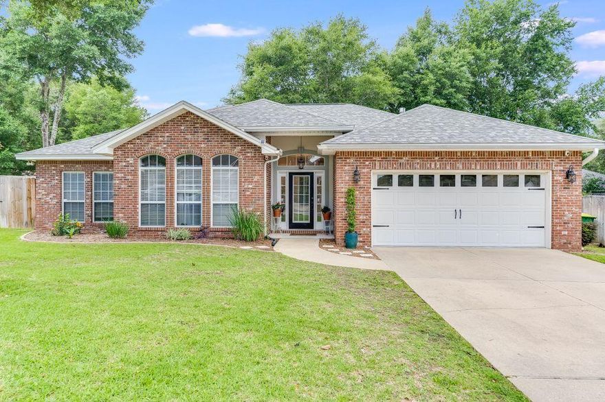 Don't miss out on this stunning Brick Home in Niceville! Located in a prime location, this well-maintained home boasts a spacious lot on a peaceful cul-de-sac. Inside, you'll find tasteful updates throughout, including beautiful LVP flooring, granite countertops, and a stylish backsplash. The open layout of the kitchen and living room creates a modern and inviting space. The Primary Bedroom is a retreat, featuring a large bathroom and a walk-in closet for ample storage. The backyard is perfect for entertaining, with a deck and above-ground pool, while a double gate provides easy access. With a 2021 roof, 2019 AC, and a 2022 hot water heater, this home is not only beautiful but also updated and reliable. Don't wait, seize this incredible opportunity!