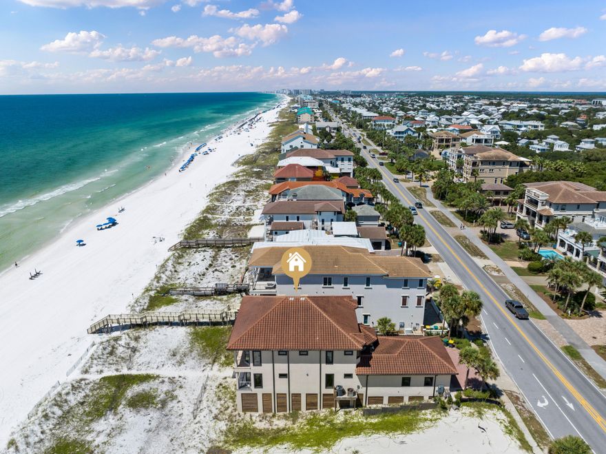 Welcome to Crystal Cabana, a gorgeous gulf front property located in Destiny Shores, one of Destin's most coveted luxury communities.  Breath-taking views abound through large windows and doors throughout this light filled beach home.  Balconies on both levels span the entire width of the home and provide a relaxing retreat to enjoy the natural surroundings, sounds of the surf, and the emerald green waters.  Stairs down from the lower balcony lead to the sparking white quartz sand that Destin is famous for!  Features of this beautiful home include an open spacious living/dining area, modern well appointed kitchen, fireplace, and 5 bedroom suites with walk-in closets.  There are two updated master suites, one on each level, that include king beds, walk-in showers, and soaker tubs. The second level boasts three more guest rooms, each with their own bath.  All bedrooms in the home have extra large walk-in closets plus there are additional closets for extra storage!  A powder room and laundry are located on the first level and there is a 2-car garage and driveway space for parking as well. Recent updates include NEW FLOORING on main level and newly painted kitchen cabinetry.  Owner's and guests enjoy exclusive access to Destiny Shores' numerous amenities including the upscale community pool, fully equipped fitness facility, and tennis court--all within easy walking distance.

Crystal Cabana is located in the heart of Destin, less than a mile from two favorite local dining spots, Camille's and The Crab Trap. Also, less than two miles to Destin Commons which offers a vast array of activities including, shopping, dining, a movie theater, bowling alley, grocery stores and more!