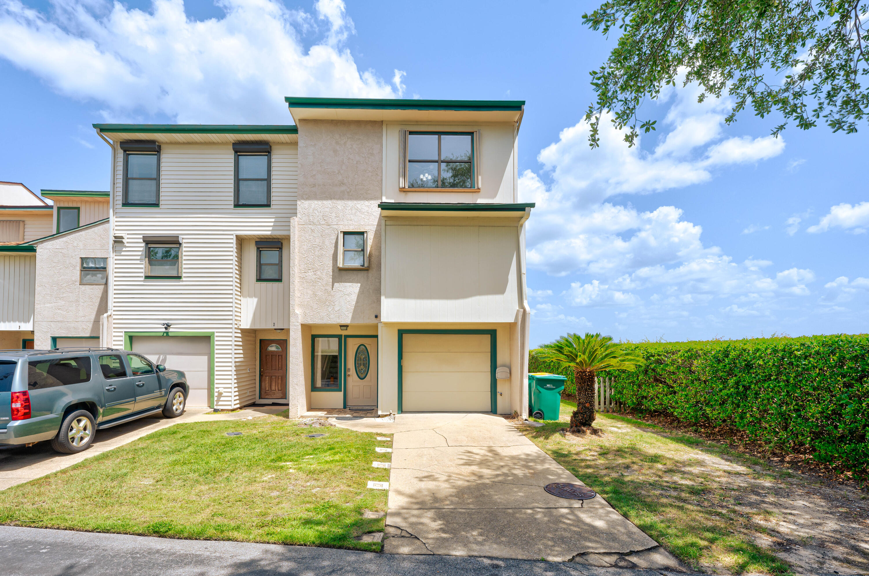 AMAZING Waterfront Townhome END UNIT located on Garnier's Bayou with amazing views. Conveniently located to both Eglin AFB and Hurlburt Field. HOA assigned Boat Slip. This townhome features three bedrooms each with its own private bathroom. Master bedroom has walk in closet and separate balcony. Large deck outback for entertaining. Assigned boat slip and lift with water and electric. Townhome is located close to military bases, colleges, churches, shopping and beaches. Hurry this gorgeous townhome won't last long. Bylaws and additional information regarding Bayou Pines Community can be found on bayoupines.org no short-term rentals, only small breed dogs.