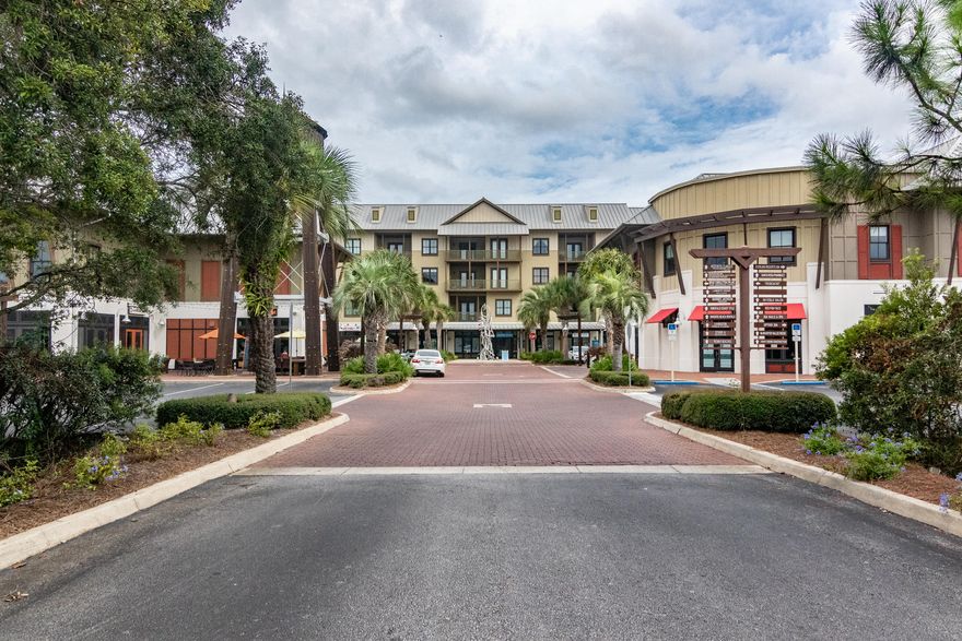 This second floor professional office space in Redfish Village with windows facing south to Hwy 30A and the Gulf shares restroom facilities and a heated and cooled corridor with other offices on the second floor. The space has an open floor plan with one large storage room / office. The monthly rent includes condominium association dues and real estate taxes. The only additional cost to tenant is electricity, internet, and phone. Redfish Village is a community situated over 8 acres bordering Redfish Lake and 30A in Blue Mountain Beach. Access to the development is available from both Co Hwy 83 and 30-A. The community includes 80 well-appointed residences and carefully selected merchants.