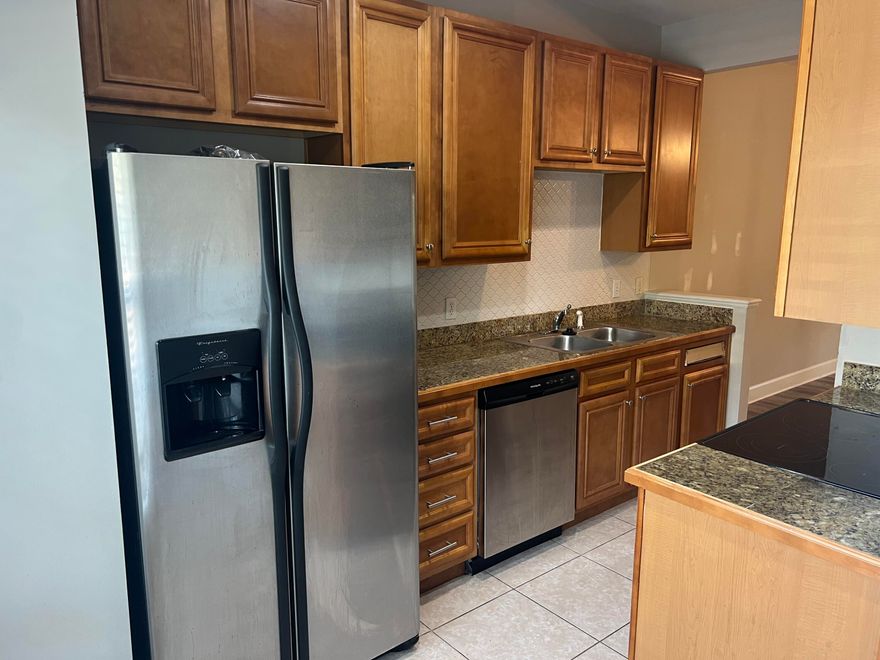 Take a look at this 2 bedroom 2.5 bath townhouse at the Palms of Freeport, featuring a community pool and picnic area. The downstairs has a spacious living area, kitchen and small breakfast nook area. Tile & LVP flooring throughout the downstairs. There is a half bath located on the main floor, perfect for guests. A storage closet under the stairwell. Master bedroom has LVP flooring, new blinds, new ceiling fan, double closets, with a ensuite bathroom includes Guest bedroom has LVP Flooring, new blinds & ceiling fan. The community offers a private pool and you are Located across from the elementary school and within five minutes of the middle school and high school.