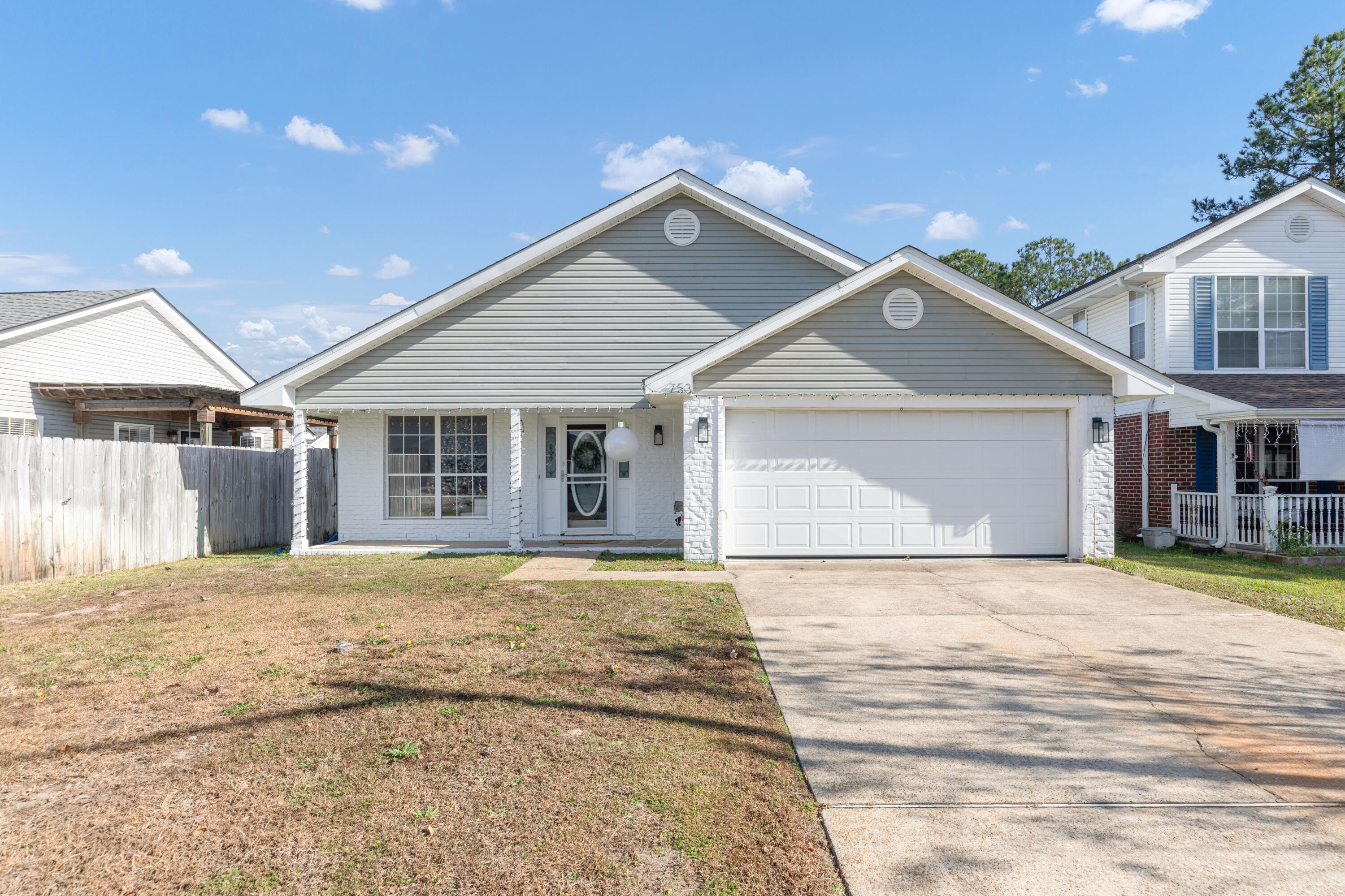 Pool & hot tub home! This beautiful single-story home is located in the Emerald Village neighborhood which offers sidewalks, streetlights and close proximity to Hurlburt AFB and Eglin AFB. Enjoy hosting guests at your private oasis which includes in-ground pool, 10x14 screened porch, outside bar, pergola and hot tub. Step inside your freshly painted home and enjoy the split floor plan, LVP flooring in the main living areas, white kitchen cabinets with granite countertop surfaces and tall ceilings. Roof 2018, HVAC 2019, Water Heater 2017, Fridge 2024