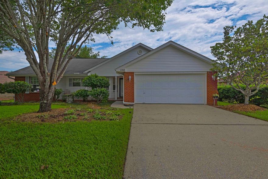 Welcome home! Come see this turn-key and well maintained home located in Foxwood Estates! Featuring 3 bedrooms and 2 full baths, this home has an open concept living area with vaulted ceilings and a beautiful electric fireplace for cool winter nights. The oversized screened porch is large enough for a dining area and additional sitting area that overlooks the large backyard. You'll enjoy the efficient kitchen with granite counter tops and large breakfast bar with space for 4 barstools. Updates include all pergo and tile flooring (no carpet), a generator to run on a switch (whole house except w/d), GeoSpring Hybrid Electric hot water heater 2012, Bosch Dishwasher 2015, HVAC 2012, tiled screened porch, and a large workshop/yard shed with electricity and AC (shed being sold AS IS).