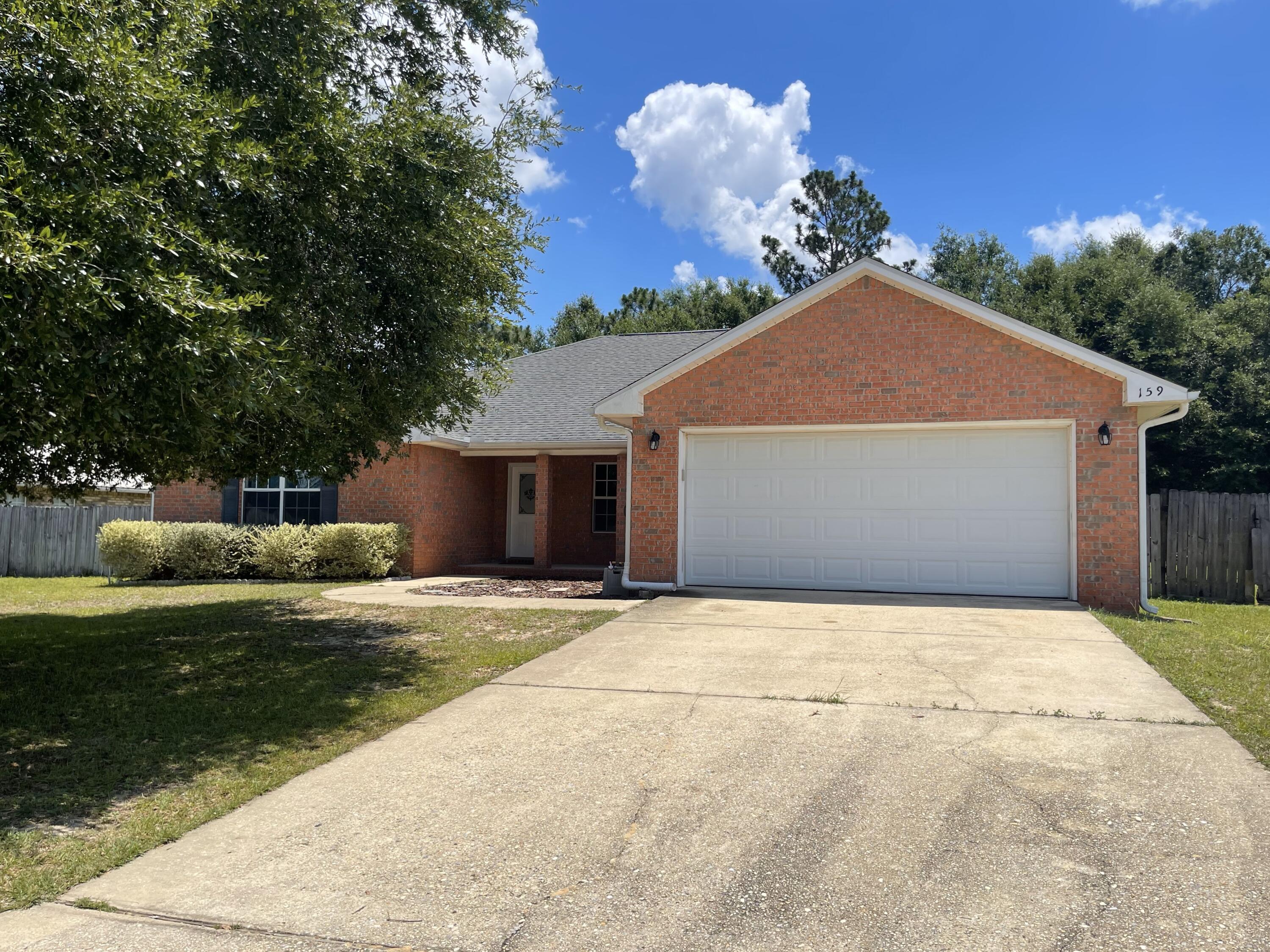 Very nice, spacious home in established neighborhood in north Crestview. This home features 4 large bedrooms with great closet space, split bedroom floor plan, huge family room, formal dining area and breakfast nook and fenced backyard. The master bath has double vanities and separate shower and garden tub. New roof was installed in June 2024 and most of the privacy fence has been replaced. The backyard has plenty of space for playing or pets so call for  your showing today. This home is advertised for sale or for rent, whichever happens first.