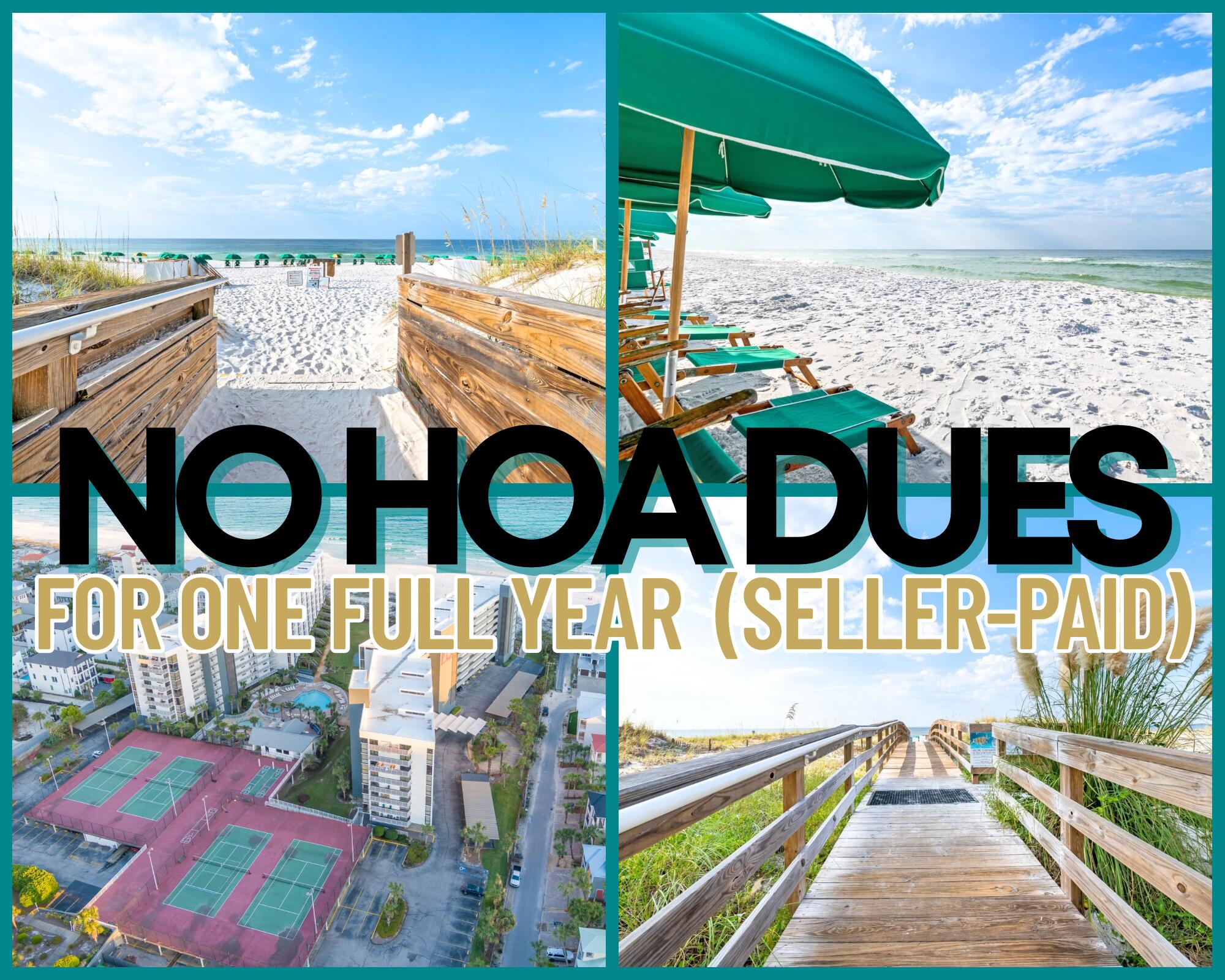 How does ONE YEAR OF NO HOA DUES sound? Seller is offering to pay your first year for you with an acceptable offer... SAY WHAT?!Welcome to your new slice of paradise! This 2-bedroom, 2-bath Gulf-view beauty is more than just a condo--it's a lifestyle upgrade. Located just a breeze away from the beach, this fully furnished getaway is ready for you to drop your flip-flops and dive right in.Lowest priced unit in the whole place... they're also covering the upcoming $11,000 special assessment because they're just that awesome. Picture this: You, sipping margaritas on your balcony, watching the sunset over the Gulf. Your friends will be so jealous, they might just move in. (Good thing you've got a spare bedroom.)
Don't let this opportunity slip through your sandy fingers. Call now, before someone else snatches this deal and you're stuck reading boring descriptions of places that don't come with free money.