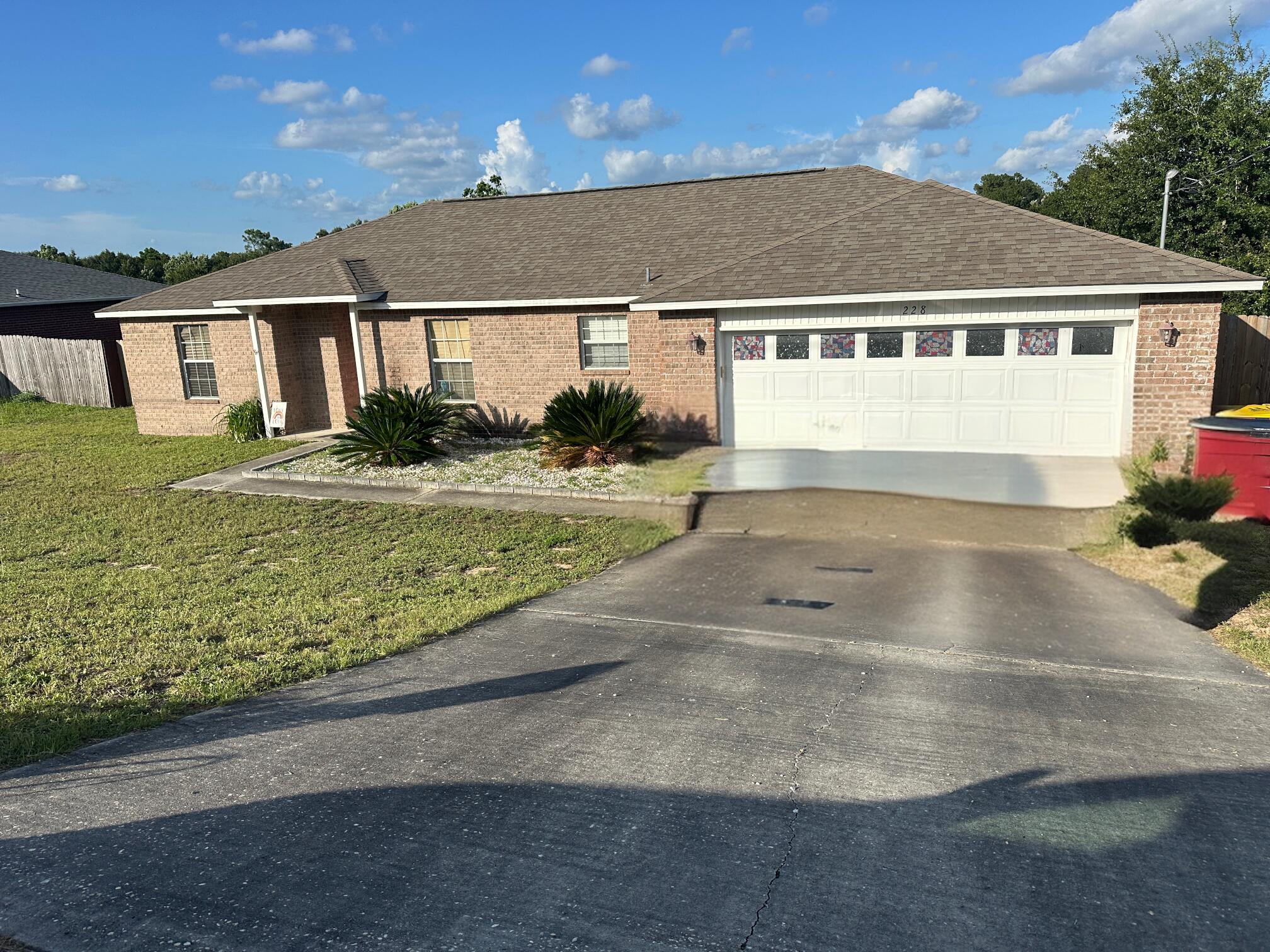 Welcome to 228 Trish Drive--a spacious and well-laid-out home located in the desirable southwest area of Crestview. This charming residence offers a comfortable split floorplan featuring 3 bedrooms, 2 full bathrooms, and a large laundry room for added convenience.The heart of the home is a bright kitchen with stainless steel appliances, a cozy breakfast nook, and a formal dining room perfect for family dinners and special occasions. You'll also love the oversized two-car garage and generously sized backyard--ideal for outdoor living and entertaining.While this home is move-in ready, a little TLC--especially in the paint department--offers the perfect opportunity to add your personal touch and truly make it your own.
