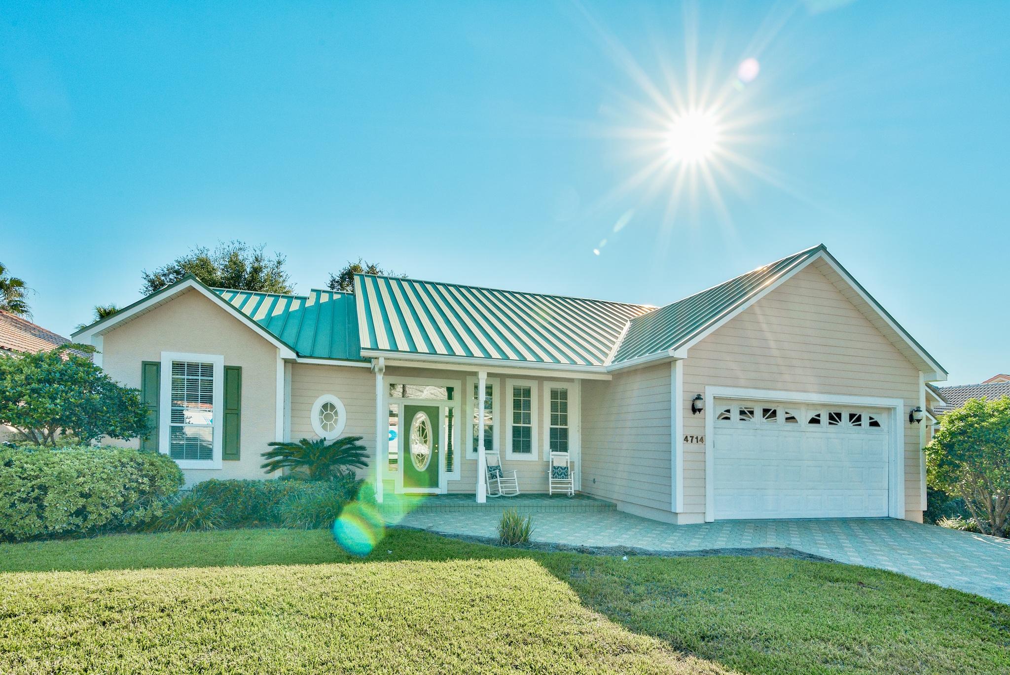 Are you looking for the best deal in Destiny East?! Located in one of the most desirable gated communities with deeded beach access. This lovely abode features a grand open floor plan. Great for family gatherings. Has only been owned by one owner. Master suite includes a master bath spa tub and shower duo. Two additional bedrooms on the east wing each with their own bathrooms. Sit back and take in the beauty of the outdoors while sipping your morning coffee in the large screen-in deck. Easily accessed from the master and living room. Mature trees and landscaping provides additional privacy from neighboring homes. Can be used as a rental property with similar floor plans averaging 45k in gross rental income. The Destiny East community is known for their exclusive amenities including