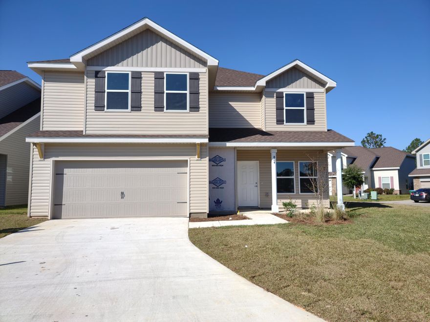 Completion date expected October  2020. This wonderful Springfield plan is a five bedroom plan featuring a walk-in closet in two of the bedrooms. There is a bedroom and bath on the first floor. There is a study hall upstairs. The kitchen features a breakfast bar. A pantry is also featured. The living room and dining room have a custom arched, column entry. The master suite features two walk-in closets. Three more bedrooms  are on this floor. Add that the laundry is located near the bedrooms for convenience. The front and rear porches are both covered. Privacy fenced backyard.