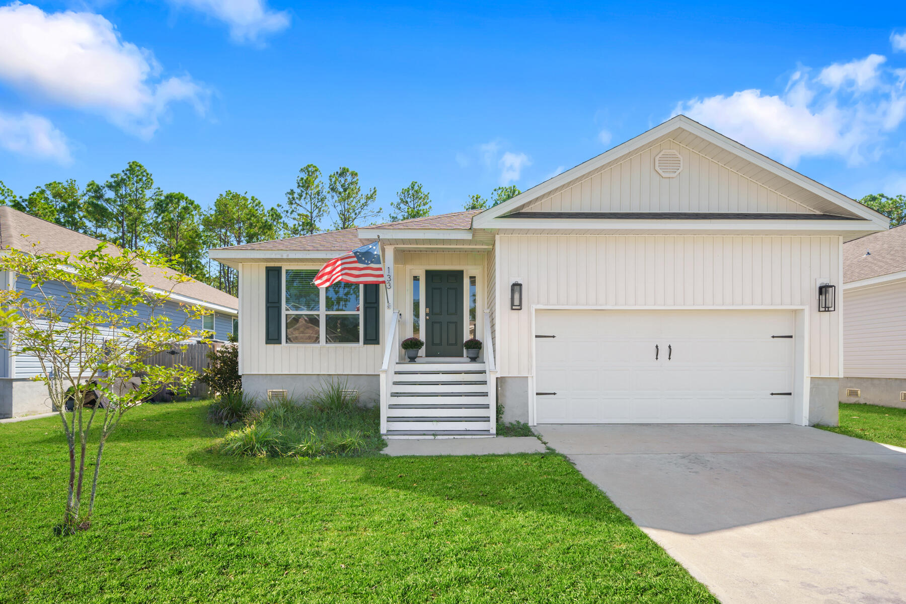 Discover your perfect coastal retreat, ideally situated just blocks from the Bay and mere minutes from the pristine beaches of the Emerald Coast! This charming ranch-style home features an inviting open floor plan that effortlessly blends style and functionality. Boasting 3 spacious bedrooms, 2 full bathrooms, a generous two-car garage, and a versatile flex/office space, this home caters to all your needs.The heart of the home is designed for entertaining, with a stylish kitchen island that opens beautifully to the family room, creating the perfect atmosphere for gatherings and memorable moments. Don't miss the opportunity to embrace the coastal lifestyle you've always dreamed of--this home is ready to welcome you!