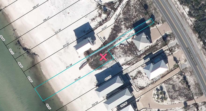 Nothing better than owning a .322 ac BEACH FRONT property on the white Sandy beaches of  Northwest Florida in 'The Constitution City' Port St. Joe . Enjoy a relaxed vibe in this historic town with fishing, kayaking, paddleboarding, nature trails, camping, and other nature destinations such as Joseph Peninsula State park. Pets are welcome on the beaches except for St. Joseph Peninsula State Park, William J 'Billy Joe' Rish Recreation Area and Eglin Airforce Base property on the elbow of Cape San Blas. AE flood Zone . Water is provided by Gulf County Water dept. and  Sewer is provided by City of Port St Joe . Tap fees due. The schools are  Port Joe Elementary School and  Port Joe High School. See photos for all pertinent information such as Dimensions, zoning, flood map, etc Gulf County does not have zoning districts; they operate under land use designations. The land use is MCR (Mixed Commercial/Residential). This allows for either a single-family dwelling or a commercial business to be built on the parcel (one or the other, not both). the 5-foot pedestrian beach access easement, it is a legitimate and recorded pedestrian easement. The boardwalk/dock would convey . The boardwalk is not tied to the pedestrian easement or designated for public use. From the County's perspective, the lot is considered buildable; however, final determination would fall under DEP jurisdiction. Setbacks 25' f,  7.5' s or 9.5' depending on the height of the structure, R 50' from the mean high water line 