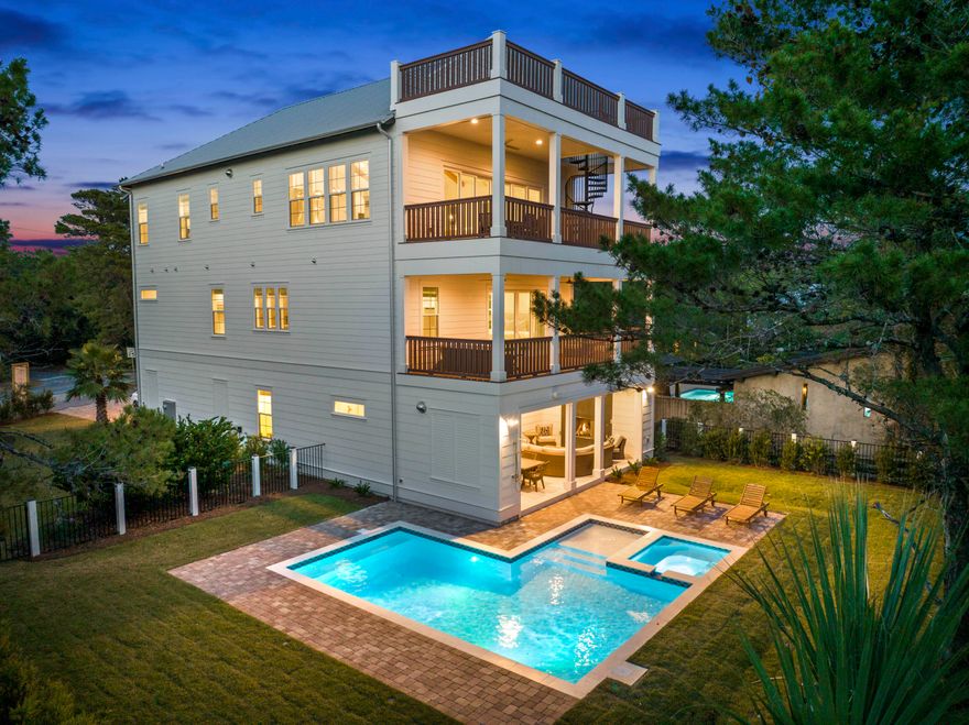 Spectacular 5-Bedroom New Construction Custom Beach House with Gulf VIEWS. Discover your own slice of paradise in this breathtaking coastal retreat. **$10,000 Buyer's Agent BONUS with accepted offer. MUST close before 5/15/24 **This home boasts 4086 square feet of impeccable craftsmanship, a contemporary design, and a prime location with panoramic Gulf views from the 4th story terrace --highlighting only a fraction of the 2429 square feet of outdoor covered living space. This stunning 5 bedroom, 5.5 bathroom new construction house offers the ultimate coastal lifestyle. As you step inside, you'll be greeted by a light-filled open-concept living area that seamlessly blends modern luxury with beachside charm.