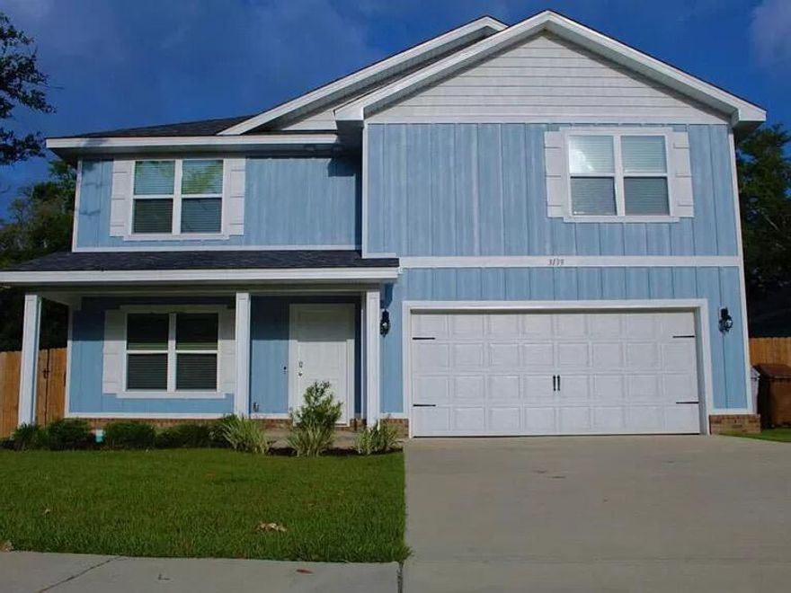 Come view this amazing floor plan that has five bedrooms and three bathrooms.  The home has luxury vinyl plank on the first floor and carpet in the bedrooms and second floor.  The kitchen has shaker cabinets, stainless steel appliances and a large island that opens up into the living room area.  The master suite is on the second floor and has a walk in closet and walk in shower.  There is also an assumable VA mortgage available on this listing.
