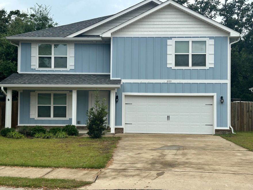 Come view this amazing floor plan that has five bedrooms and three bathrooms.  The home has luxury vinyl plank on the first floor and carpet in the bedrooms and second floor.  The kitchen has shaker cabinets, stainless steel appliances and a large island that opens up into the living room area.  The master suite is on the second floor and has a walk in closet and walk in shower.