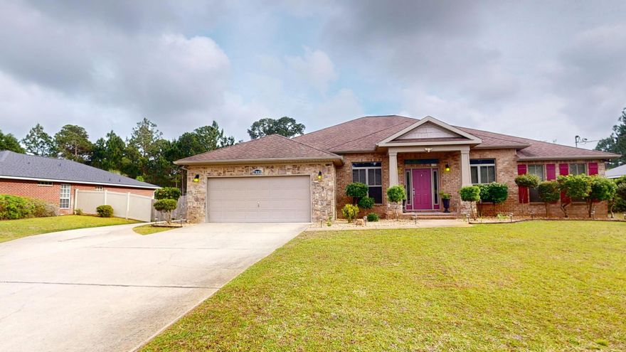 BACK ON MARKET! Here is the home you have been waiting for. A split four-bedroom three-bath home with formal dining, breakfast area, den/family room, office, all in an open floor plan. High ceilings, solid wood cabinets, granite countertops, and luxury vinyl floor with tile in wet areas.Double ovens, cooktop, cabinets galore, pantry, breakfast bar, and more. Home built in 2009 with ONE OWNER who added the gunite pool, hot tub (conveying as is), privacy fencing,  yard buildings (conveying as is), and additional parking for a small boat, RV, or jet skis. to the exterior. FULL brick with stacked stone accents, vinyl trim, lawn pump, and sprinkler system. Call now for your appointment for a private showing today, as tomorrow may be too late! Motivated seller bring your offers