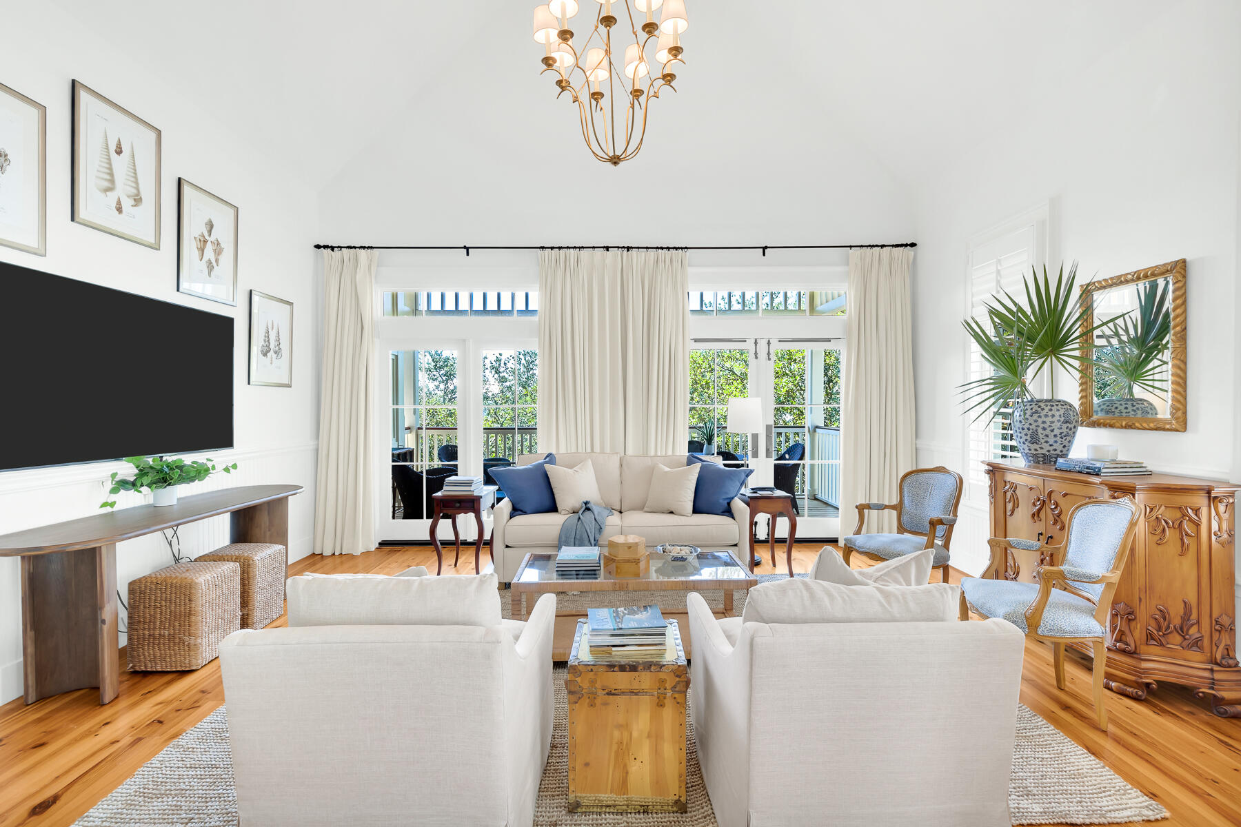 Welcome to this exquisite 2-bedroom, 2-bathroom condo in picturesque Watercolor, Florida. With 1,372 square feet of beautifully appointed living space with soaring ceilings, this fully furnished gem offers the ultimate in coastal living. Step inside to discover an open-concept layout that seamlessly blends the living, dining, and kitchen areas, creating a spacious and inviting atmosphere. One of the highlights of this condo is its generous porch set amongst the treetops, where you can enjoy your morning coffee, evening cocktails or alfresco dining while soaking in the Florida sunshine and Gulf breezes. The kitchen boasts modern appliances and ample storage, making it a dream for both cooking enthusiasts and entertainers alike. The primary bedroom features a serene retreat with an... ... ensuite bathroom. The guest bedroom is a lovely loft area open to the living space below but offers a cozy and versatile space with it's own full bath. Both bathrooms are thoughtfully designed and well-appointed.
Located in the prestigious Watercolor community, you'll have access to a range of amenities, including pristine beaches, an owner owned beach club, biking trails, 5 other swimming pools, and vibrant tennis and pickleball center, charming shops and dining options. Whether you're looking for a permanent residence or a vacation retreat, this condo offers the best of Florida living. Don't miss the opportunity to make it your own!