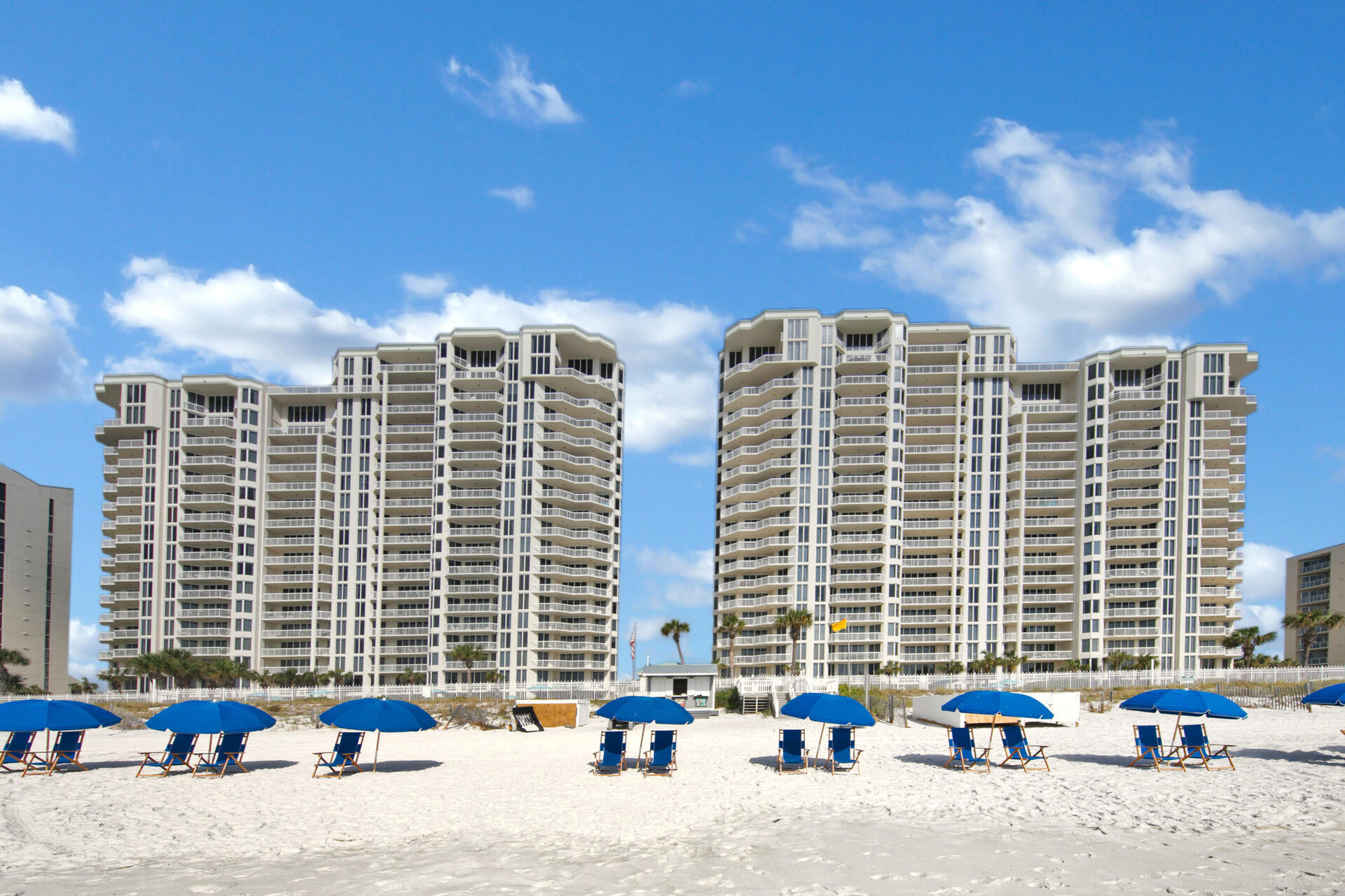 Silver Beach Towers features over 600 feet of pristine sugary white sand beach, High Speed Elevators, Fully enclosed and air conditioned/heated common area hallways, climate controlled owners storage, tennis court, basketball court, gulf side grilling area and deeded owner parking.  this residence boasts a gulf front master bedroom, greatroom and kitchen and two guest rooms with a private terrace. This one owner and never rented Condominium boasts 1914 square feet of luxury that is unrivaled in view and configuration.  the 6th floor location is perfect for lounging in your great room or terrace and watching the dolphins in the surf or the fishing boats as they work to bring home the fresh catch of the day.  with multiple gulf front swimming pools and hot tubs there are countless