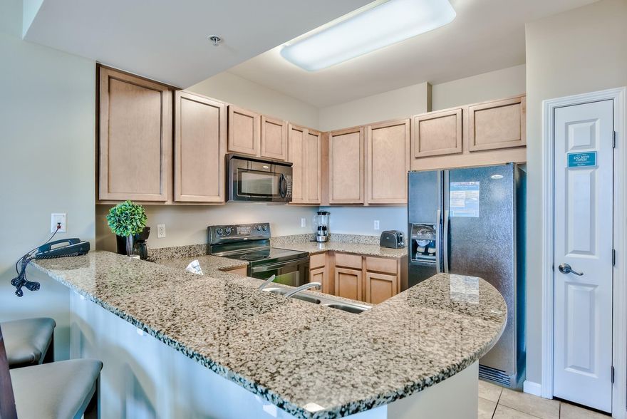 Check out this little slice of heaven in the heart of Destin! One full size bedroom with a smaller 2nd bedroom and 2 baths. Unit faces towards West Destin with views of the city park and Gulf. The kitchen features granite counters and maple cabinetry! Master bedroom has it's own slider to the patio with a king size bed. Second bedroom features a twin trundle bed. With a sofa sleeper in Living Room, unit sleeps 6 comfortably! Perfect as a primary residence, 2nd home or investment. Pet friendly property for owners only!