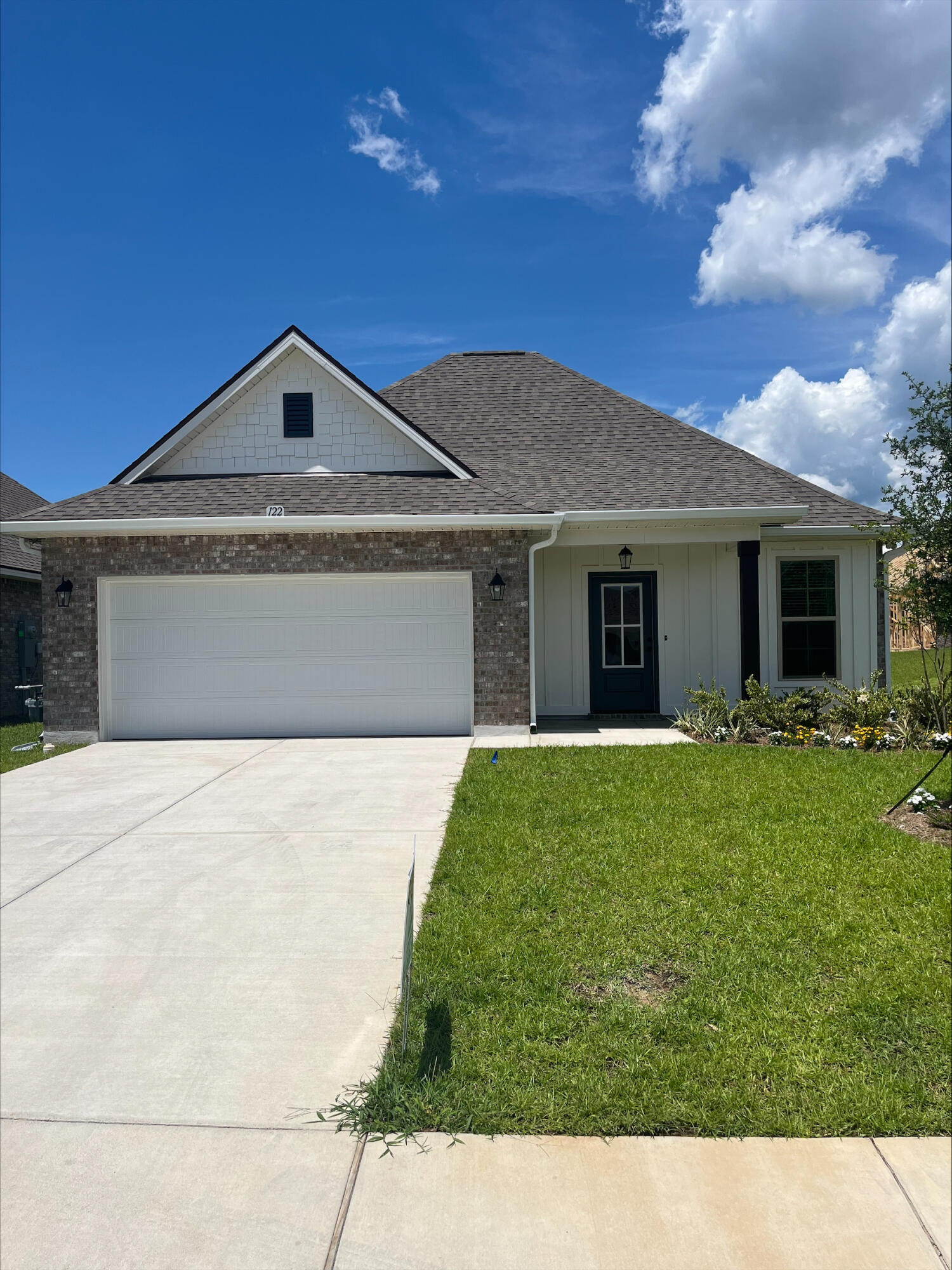 Awesome builder rate plus FREE front gutters. Restrictions apply.The THOMAS III G in The Bluffs at Lafayette community offers a 4BR, 2.5BA open design. Upgrades added (list attached).Special Features: double vanity, garden tub, separate shower, and walk-in closet in master bath, kitchen island, walk-in pantry, boot bench in mudroom, covered front and rear porch, crown molding, recessed lighting, ceiling fans in living and master, custom framed mirrors in baths, smoke/carbon monoxide detectors, landscaping, architectural 30-year shingles, flood lights, and more!Energy Efficient Features: tankless gas water heater, gas kitchen appliance package, vinyl low E windows, and more! Energy Star Partner.