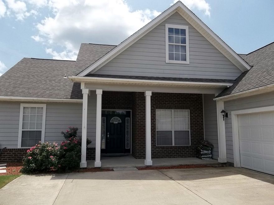 Beautifully maintained home in tranquil Treasure Isle Estates. The photos do not do this home justice - you must see in person. NEW & CURRENT PICS OF HOME UNOCCUPIED. This D.R. Horton Home features 3 bedrooms, 2 baths and has a split floor-plan layout. You enter into the foyer views throughout. The massive formal dining room is currently being used as an office. To the right, accessed through gorgeous archways, there is a spacious family room with lots of natural light from the wall of windows. The family room is open to the kitchen, which boasts solid surface counter tops, cherry wood cabinets, a breakfast bar and dining area. There are French doors that lead to a big, fully fenced backyard. The master bedroom suite large enough for a reading area or workout equipment.