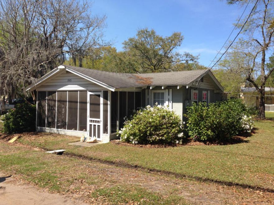 Enjoy your little hideaway so close to the Choctawhatchee Bay and just over the bridge to the Gulf of Mexico. New roof was installed in September 2014, floating wood-grain floor in the living / dining area installed Jan. 2017, concrete floors have been sealed and painted in Jan. 2017. Newly painted in Dec. 2016. Home has a screened in front porch, kitchen, living room, bath with shower and 1 bedroom and another room with 2 beds . There are 3 window a/c units. Home is connected to Freeport City with water and sewer. There is an outside storage building approximately 10 x 8 in the back yard. Concrete patio in the back. Home is sold ''AS IS''. Please be careful when entering home, must step over the entry plates at the bottom of the doors.
