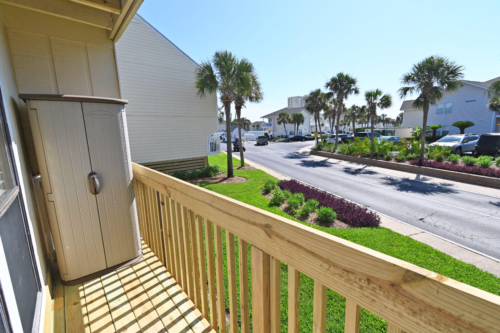 This unique studio with separate bedroom is simply stunning. Great Rental History! Close to the front of the property near the entrance and just a short walk across the street to the white sandy beach. This unit has been totally renovated with new appliances, queen sleeper sofa, new mattress, walk-in tile shower, smooth ceilings, and new countertops and backsplash. It also has new vinyl plank flooring and a new Hurricane impact sliding door. Enjoy an array of amenities including a private boat marina, canal docking rentals, and a boat launch. Sports enthusiasts will love the pickleball and tennis courts, shuffleboard, and a nine hole pitch and putt golf course. Indulge yourself at the new Sand Flea Bar and Grill on the beach and the famous Louisiana Lagniappe Cajun Restaurant onsite. Experience the best of Sandpiper Cove and discover what all the excitement is about!