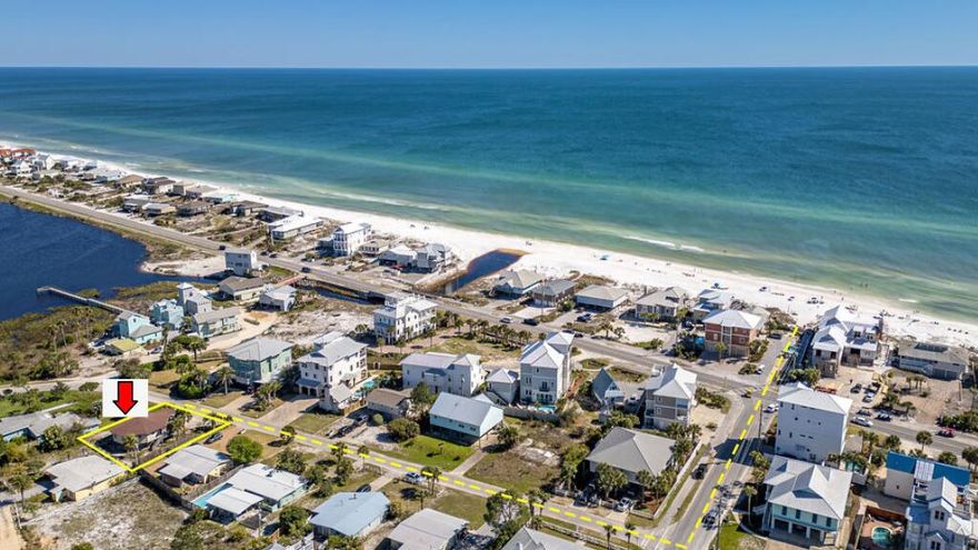 What a great opportunity to be able to own this property at this price. Dune Allen is one of the most sought areas on the west end of 30A. Area was established  in 1953  with no HOA. This is an investors dream to have the option to remodel or build a new house with lake and gulf views. Seahorse is close to dining, golfing, shopping, and State Parks. You are also close to Publix and Sacred Heart Hospital. This is the perfect place to invest in the beach life.  Remodel this house into the perfect little beach hut or build fantastic house. Steps away to 3 beach access leading to the  sugar sands of the Gulf of Mexico. 'PRICED TO SELL. VERY MOTIVATED SELLERS'