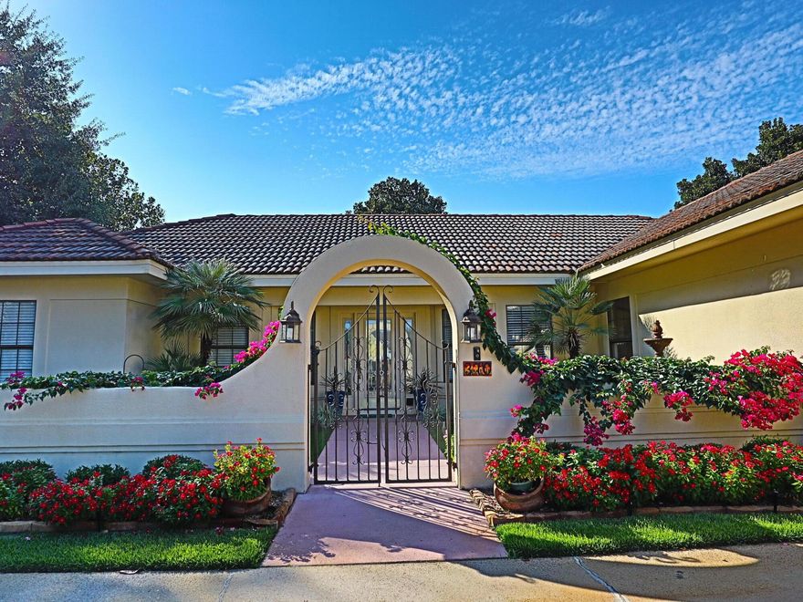 Enjoy being spoiled by the 'THE SANDESTIN GOLF AND BEACH RESORT LIFESTYLE and enjoy HOA fees of ONLY $300 PER YEAR!! Love to entertain. This golf course estate has all the space you need for friends & family! Gather around the huge eat-in kitchen or 2 dining areas adjacent to the kitchen. Totally upgraded, the home is move-in ready.  A gorgeous courtyard magnifies the curb appeal. The primary retreat offers a raised ceiling, his & her closets, double vessel sinks, jetted tub with separate shower and beautifully tiled back splash and mirror accents. Attached to the primary retreat is a 12x20 office/exercise room with picture windows overlooking the #4 hole of The Links Golf Course.  Enjoy the benefits of real hardcoat stucco