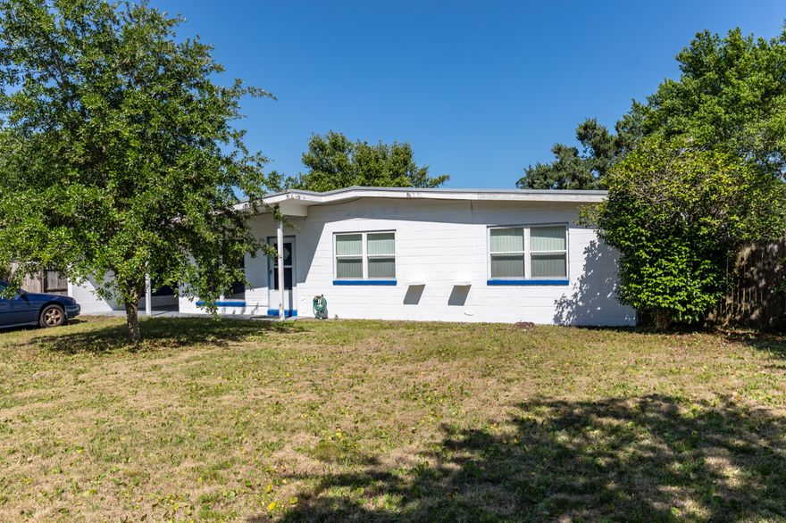 House is being sold in its current condition.Great block home with 3 bedrooms, 1 bath in Elliott Point. Newer wood flooring, windows and roof. The large backyard is great for entertaining on the back patio. Maybe have a pool installed someday.Windows are modern, double-paned. The metal roof was installed in 2008.Elliott Point Elementary School is nearby.Ferry Park, about 2 blocks away, has a walking/fitness path, tennis courts, and baseball diamond.
