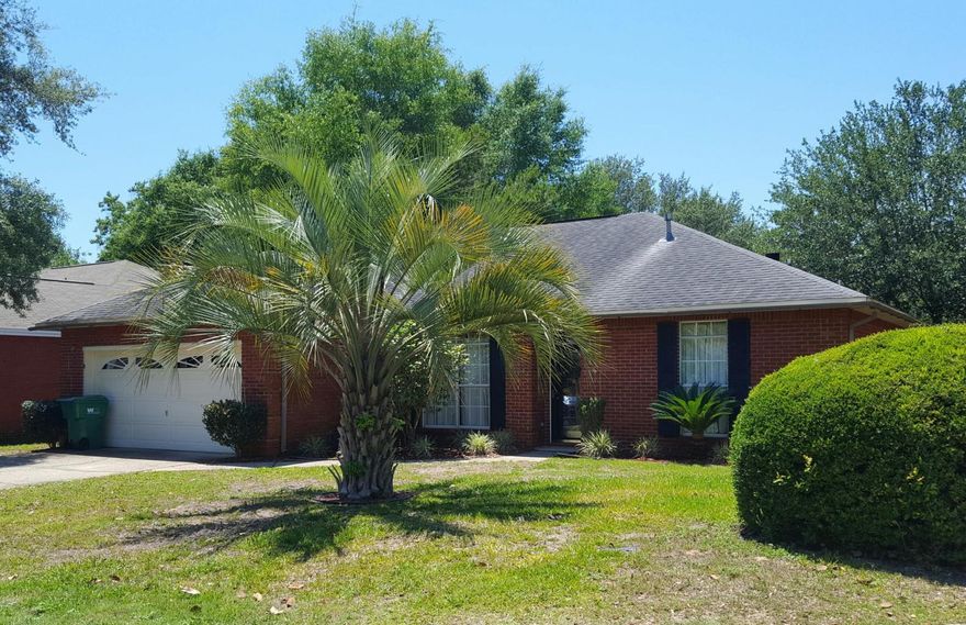 3 bedroom/3 bath home has a split floor plan, cathedral ceiling in living room and spacious eat in kitchen.There is a finished 10x16 florida room (not included in the sq footage) and a large screened porch. The home has pergo flooring throughout the main living areas. The master bedroom is large with a walk in closet and master bathroom. The third bathroom has a shower and is in the garage, makes cleaning up from the beach easy! The back yard is privacy fenced and has a large deck, mature landscaping, sprinkler system and a lawn pump. Great location in Bluewater Bay, walking distance to elementary school, stores , bank etc and close to Eglin AFB, EOD school and the beaches of Destin. Niceville High School, BlueWater Bay Elementary School zoning.