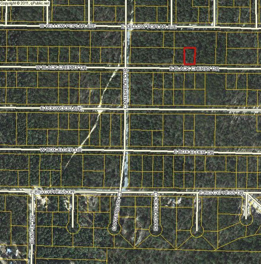 Lot is not clearly marked. Dirt road to property