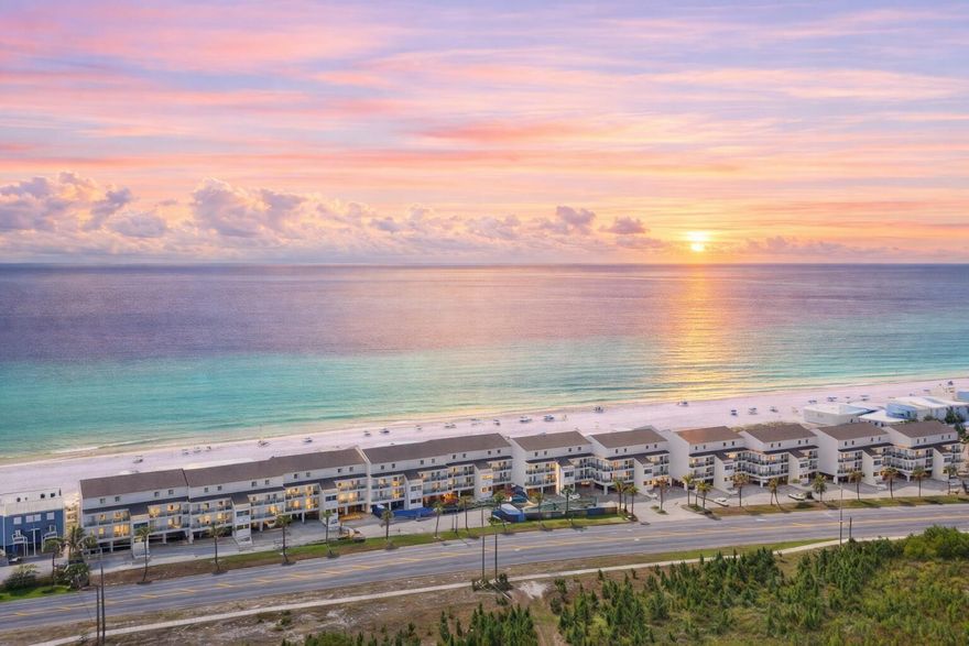 New Beachfront Balconies Coming Soon & Paid For! Now is the time to capitalize on an excellent beachfront investment property with a cash offer. Once the beachside balcony project is completed, buyers should be able to finance in the development again which may result in increasing sales activity. This peaceful getaway at Ramsgate Harbour provides an amazing layout and spectacular views of the Emerald Coast. The property showcases a huge 30ft beachfront balcony boasting panoramic views. This stunning unit can be a coastal escape for you and your family as well as a top-producing rental property with projections at over $70K per year. Perfectly positioned near 30A, Unit 49 features the rare one-level floor plan with an oversized guest bedroom and oversized living room. This exceptional unit enjoys a private beach with over 600 feet of protected beaches owned by the association. The development includes covered parking as well as recent exterior upgrades such as new sliding glass doors, new windows, new street-side balconies and new beachfront balconies coming soon at no cost to the new buyer. Explore this sanctuary designed for unforgettable memories along the Emerald Coast!