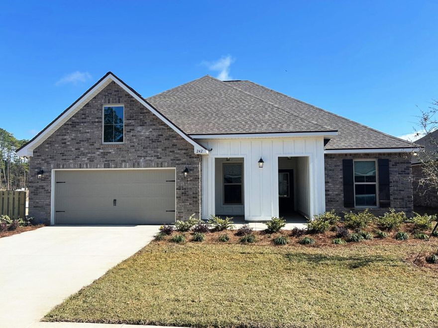 Awesome builder rate plus FREE refrigerator. Restrictions apply.The HICKORY III G in Bird Song at Hammock Bay community offers a 5BR, 3BA, open design with formal dining and separate den. Upgrades added (list attached).  Features: double vanity, garden tub, separate custom tiled shower, and walk-in closet in master bath, kitchen island, walk-in pantry, covered front/rear porch, crown molding, recessed lighting, framed mirrors, smart connect WIFI thermostat, smoke/carbon monoxide detectors, landscaping package, architectural 30-year shingles, flood lights, & more!Energy Efficient Features: water heater, kitchen appliance package, vinyl low E windows, & more! Energy Star Partner.