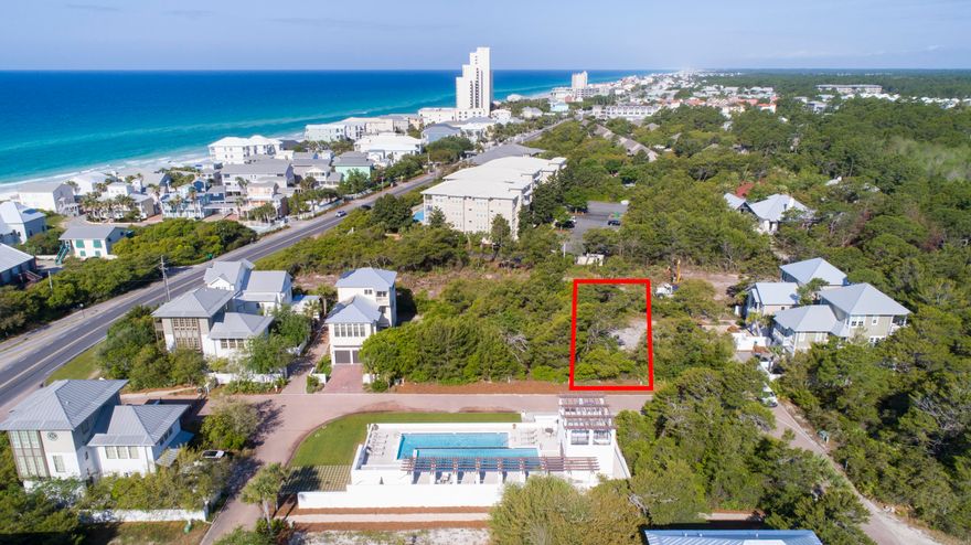 PRIVATE GATED COMMUNITY in the heart of Seagrove Beach! Build your dream home in Seanest Village Neighborhood. Nestled between Scenic Highway 30a and State Forrest and just a short drive to Seaside, this neighborhood is a truly a hidden gem! With its amenities, ideal location as well as the privacy that comes from an exclusive gated community, you have everything you need to build your custom beach home. Enjoy a day at the beach with DEEDED BEACH ACCESS available to owners through Sea Turtle Drive, or spend your days lounging at the gorgeous INFINITY POOL with Terrace, Fireplace and Grilling area. This lot sits directly across from the community pool and will offer great views. The community has recently approved a 3 day minimum rental offering more short-term rental potential!