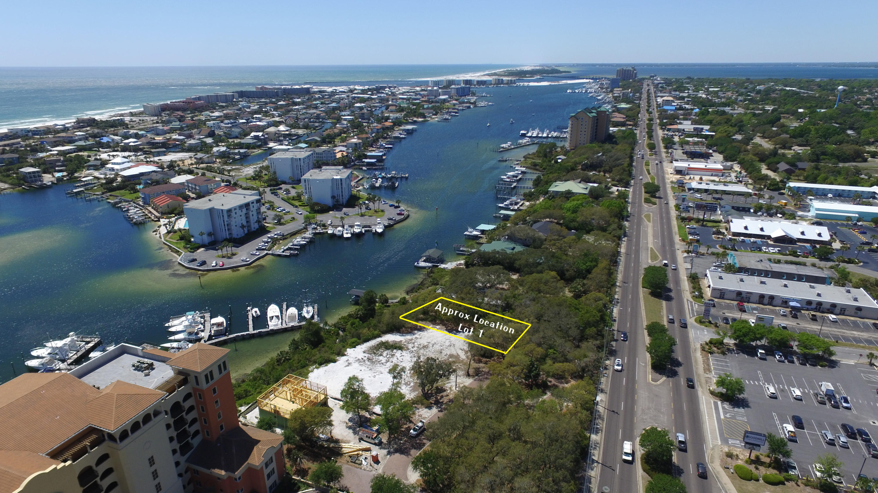 Build your dream home overlooking the beautiful Destin harbor! Enjoy access to one of the nicest marinas on the harbor. Walk to your back door and get on your own watercraft and enjoy all that harbor life has to offer. By boat you are ten minutes away to Crab Island and the Gulf of Mexico. This location is just minutes away from the Destin airport, shopping and restaurants and all that the Destin Lifestyle has to offer. All utilities are in place. All design codes must be approved by the Marbella Condominiums master association. 2018 Property Taxes are $2,553.36 Buyer to verify all dimensions.
