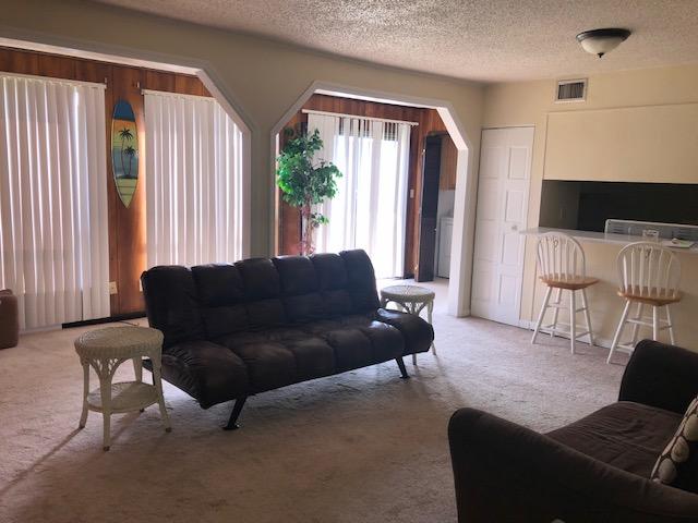Affordable 1 BR/1BA First Floor Easy Access. Expanded over the porch, creating more interior sq. footage. Gated community with 3 Pools, Tennis, Outdoor Barbecue, Community room for owners. Great rental property or second home. Close to Beaches, Parks, Shopping & Entertainment. Buyer to verify any and all measurements.