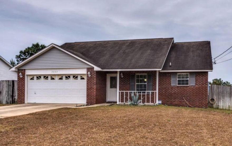 Desirable price point and a close commute! 12 minute drive to the Beach! This adorable red brick home has been well cared for. All updated fans, knobs and some fixtures. (Remote fans) and Refrigerator does convey. (all black) new Security system conveys, except the cameras. Large yard, cul-de-sac road, and split floor plan with tall ceilings. Sliding glass door in the living room for plenty of natural light. Master bedroom is to the left of the living room. The kitchen is open to the dining area which is the first features you will see walking into this home.