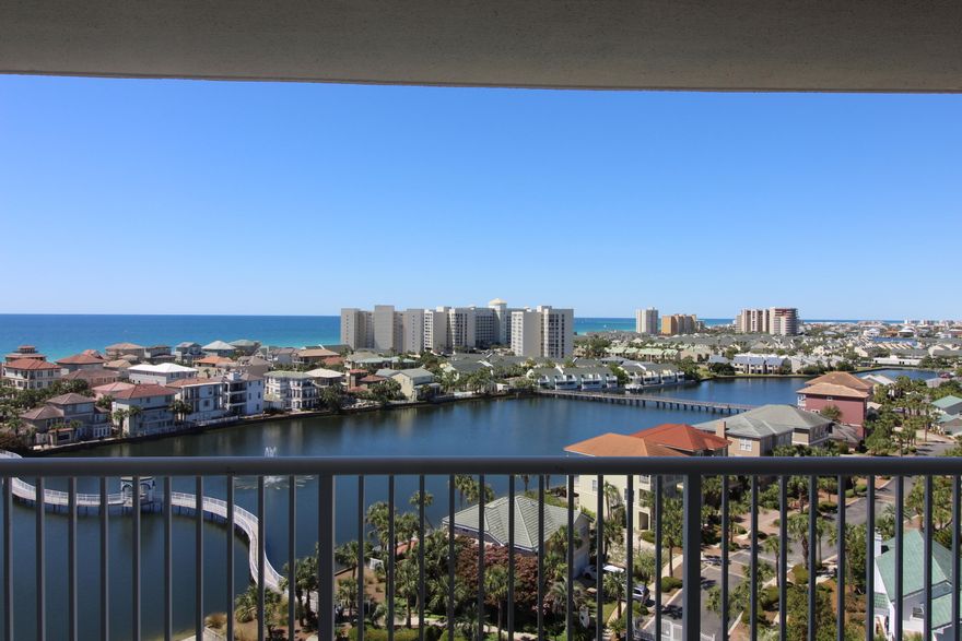 This large floor plan is one of the most desired layouts in the Terrace, maximizing westerly views of Destin, the gulf & the scenic harbor. Located within Pelican Beach Resort you will find the Terrace offers a very social environment with activities for all ages, all year round. Amenities include, the beach,3 pools, cafe, tennis, arcade, sauna, steam room, gym, conference centers & tiki bar. We have an excellent beach chair service & offer free Tram rides in season. However there is a boardwalk to the beach. We offer 24 Hr. service. Our on-site management company is ideal for investors. Turn the key and go! With 1240 square feet of living space and 204 sq. ft of balcony with mesmerizing views you won't find a better buy in all of Destin! Convenient to shopping and restaurants