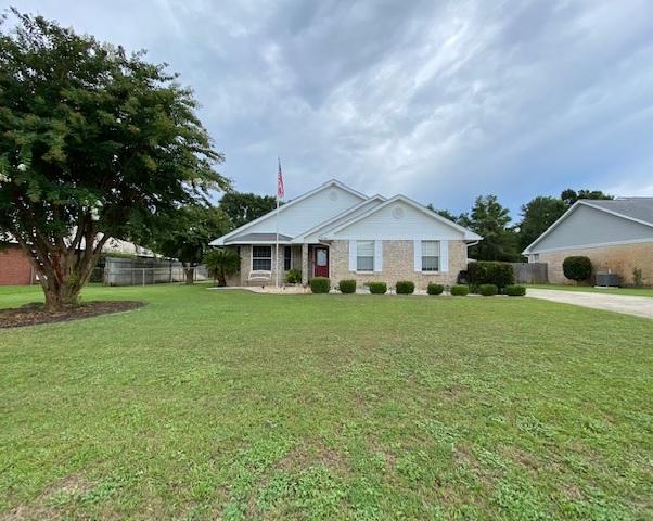 Multiple offers - Asking for highest and best by 5PM Monday, 8/16. Move-In-Ready Brick 3/2/2 Pool Home with TWO Living Areas Plus a Dining room that overlooks the Beautiful Back Yard! Conveniently located on a Quiet Cul-De-Sac - Close to Beaches, Bases and Shopping! The Formal Living Room is at the entrance with a Vaulted Ceiling, Plant Ledges, Bay Window and African Walnut Wood Flooring. The Open Concept Kitchen has a long Breakfast Bar, Updated Appliances, a large Pantry & Plenty of cabinets and counter space! The Large Family Room features a cozy wood-burning fireplace and overlooks the beautiful Back Yard!. The Master Suite has Double Vanities, Linen Cabinets, a Shower/Tub Combo and a Walk-In Closet! The Guest Bedrooms are nicely sized. The Guest Bath has been updated with a Gorgeous