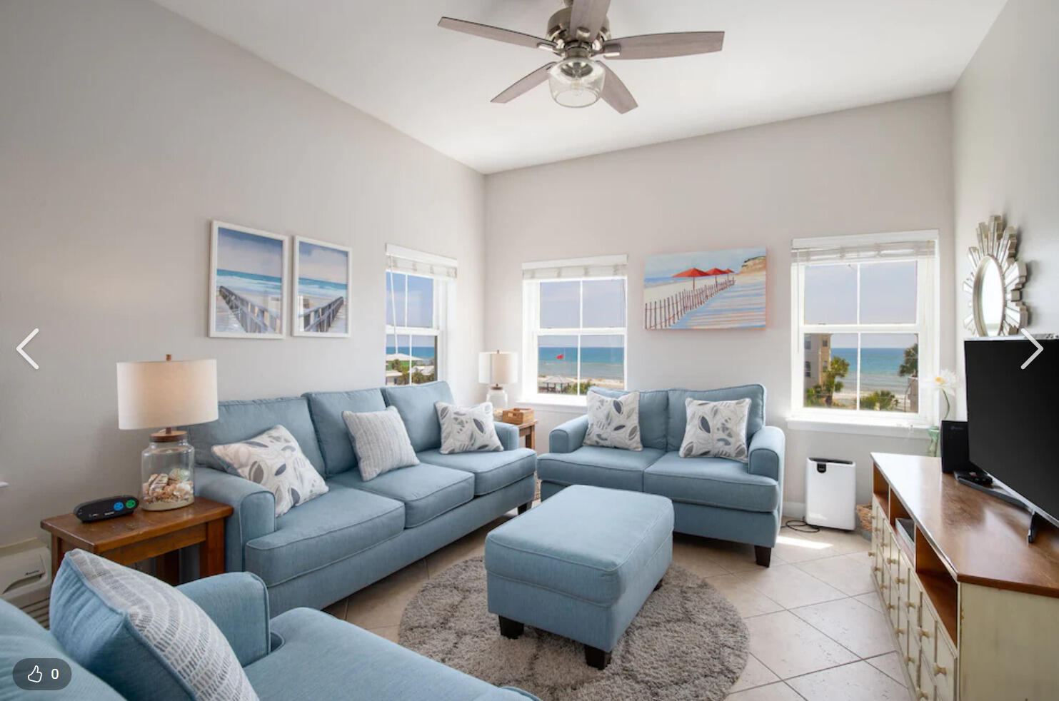 This prime one bedroom, top floor corner unit is a rental machine. This unit overlooks Ed Walline Beach Access. It is rental ready and comes fully furnished. The views are awesome from the living area and the bedroom. The kitchen has new backsplash and the full bathroom has been completely remodeled. This adorable condo has a full kitchen that is open to the living area with an abundance of windows to enjoy the views. Just head down to the sugar white beaches through one of three deeded beach accesses.This charming unit is located in Gulf Place where there are several boutiques & local artists shops, plenty of restaurants to enjoy and a large green area for all types of events. The Gulf Place community also has 3 community pools, tennis courts, and walking paths throughout the community.
