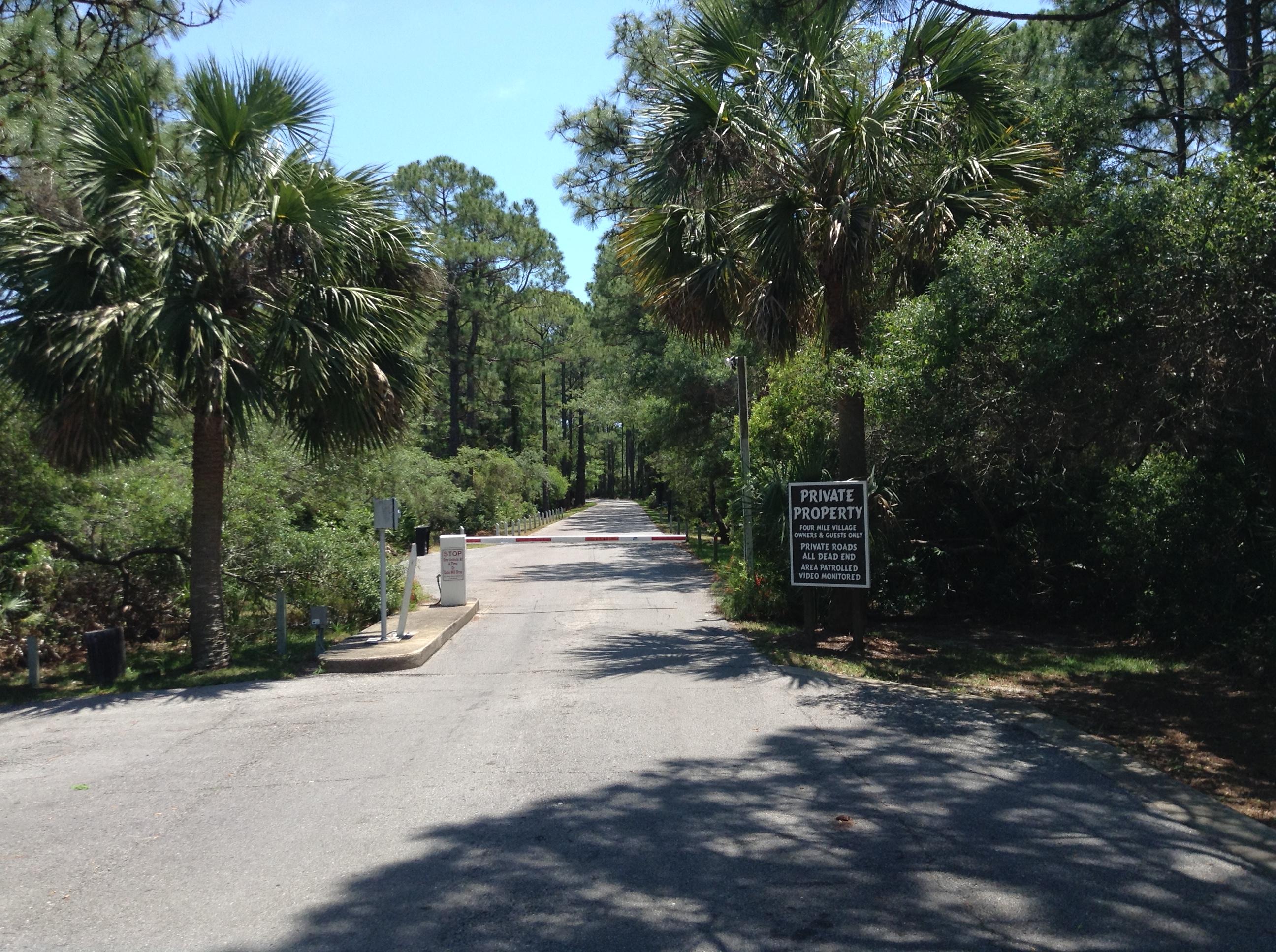 Rare opportunity to own and build in this exclusive neighborhood of FOUR MILE VILLAGE. Drive through the gate and you are in a nature preserve and yet convenient to all the shopping and restaurants of Sandestin, Destin and Hwy 30A. Gulf Views from this property are astonishing and only steps to the beach. This neighborhood is unmatched. It was established to enjoy all the wonders of nature and beauty of the Gulf of Mexico, Beaches and Nature. The development abuts Topsl State Park that gives you miles of open beaches to walk and explore. This lot has great elevation and is large enough to accommodate a home and pool with plenty of area left for lawn and landscaping.