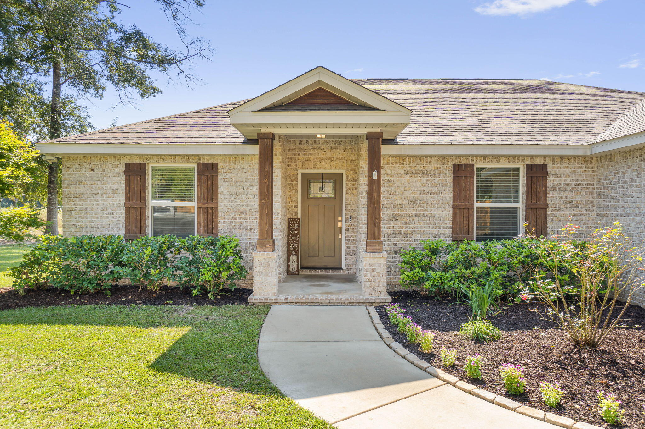 Welcome to Lake Arthur Estates--where your dream home awaits! This stunning all-brick, 4-bedroom, 2-bathroom peaceful residence has been lovingly maintained inside and out, with every detail meticulously cared for.As you approach, you'll notice the expansive nearly one-acre lot that extends all the way to the highway. Step inside to discover a bright and airy living room flooded with natural light, seamlessly flowing into the kitchen area. The home features luxury vinyl flooring throughout--no carpet.Enjoy the perfect split floor plan, with two bedrooms and a bathroom on the left, and the primary suite on the right for added privacy. Need more space? The generous 4th bedroom off the living room can also serve as an office or guest space to suit your needs.The kitchen boasts eye-catching sparkling quartz countertops, sleek stainless steel appliances, recessed lighting, and soft-close drawers. The spacious primary bedroom offers ample room for any bed size you prefer, accented by tray ceilings for that extra touch. The primary bathroom features matching quartz countertops, a walk-in closet, and both a separate tub and showerperfect for unwinding after a long day.
Step out back to a wonderful covered patio that's ideal for entertaining or enjoying some much-needed shade during the summer months. The expansive yard provides a custom-built playground, and still plenty of room for anything your heart desires, whether it's next to the extended driveway or in the additional space toward the road.
Don't miss out on the quality, space, and comfort you've been searching for!

