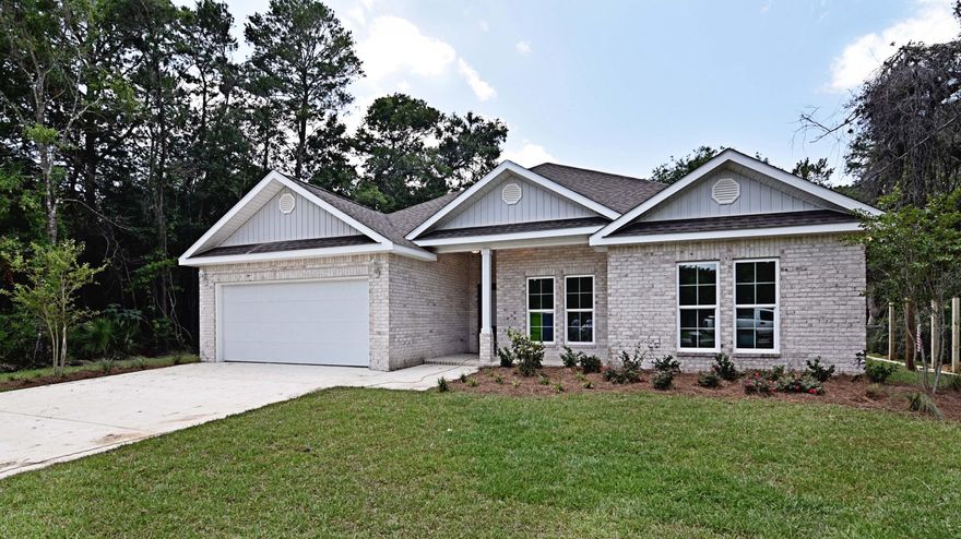 MOVE IN FOR FREE!!! BUILDER TO PAY ALL CLOSING COSTS AND PRE-PAIDS WHEN USING PREFERRED LENDER. HOME IS COMPLETE AND READY TO CLOSE!! Beautiful 4bed/2bath home by local builder. In the craftsman style, this home offers all the comforts and conveniences of modern living; SLATE finished GE appliances, large walk-in pantry, large central island w/ breakfast bar, & custom wood cabinets w/ SOFT-CLOSE drawers. Just added fridge and blinds! Main living area(s) sport wood-tile flooring, FRIEZE carpeting in bedrooms. Home also includes: 9-11' ceilings, CROWN, tray ceilings, & arched walk-thrus. Home comes w/ sodded yard, landscaping & IRRIGATION SYSTEM. Located near Eglin AFB, Hurlburt Field, & the beautiful white sandy beaches of Okaloosa Island, Home is a must see!