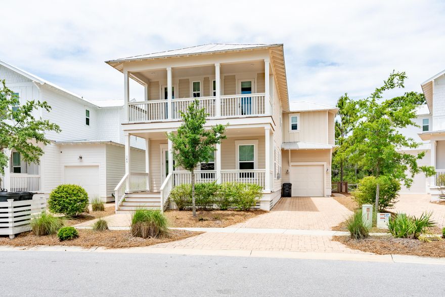 Welcome to 345 Flatwoods Forest Loop, nestled in the highly sought-after NatureWalk at Seagrove community! This beautifully maintained home offers a fresh new look with recently painted interiors and exterior porches, giving it that crisp, move-in-ready feel. Ideally situated just minutes from the sugar-white sands of the Gulf and the charming town of Seaside, this home places you right in the heart of everything 30A has to offer. With ample space to add your dream pool, the backyard offers endless possibilities for outdoor living and entertaining. Enjoy the convenience of being just a 5-minute bike ride from the beach, thanks to the dedicated trail system that winds through Point Washington. Residents also love the Gathering Place- a vibrant hub featuring pools, a playground, fire pits, and more. Whether you're looking for a full-time residence, vacation retreat, or rental investment, 345 Flatwoods Forest Loop is your perfect coastal escape.