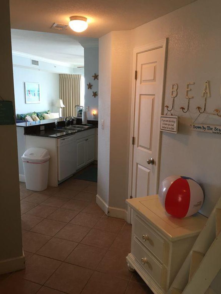 Want to know our secret? Tidewater Beach Unit 1518 is a 787 sq ft 1 bedroom 1 bath with bunk unit and though it may be small, it has HUGE RENTAL potential! Guests love this unit with the amazing floor to ceiling view of the Gulf and Pier Park from the living and dining areas! Many recent upgrades have been made to include newer microwave and dishwasher, newly reupholstered living area furniture, upgraded light fixtures, as well as new King mattress in the bedroom. This unit is completely tiled throughout and the kitchen has tiled backsplash! Better hurry to see this one before our secret gets out!