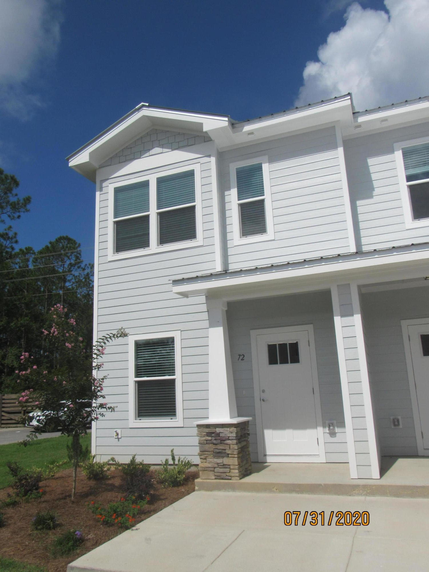 Welcome to your new home! This stunning 3-bedroom, 2.5-bathroom end-unit townhome is packed with upgrades and offers the added luxury of a community pool. Perfectly located, it's just across the street from an elementary school and within walking distance of a Publix shopping center. You'll also enjoy an easy commute to the breathtaking sugar-sand beaches and emerald waters of 30A/SOWAL, making every day feel like a vacation.Step inside to discover a modern, carpet-free interior with neutral paint throughout, creating an inviting and contemporary atmosphere. The first floor features an open floor plan that includes a spacious living room with a cozy nook and an eat-in kitchen. The kitchen boasts a breakfast bar, beautiful countertops, ample cabinetry, stainless steel appliances  (including a flat cooktop stove), and a stylish backsplash. There's also a half bathroom with a pedestal sink for guests, and a screened-in back porch off the kitchen offers the perfect spot to enjoy the fresh air.

Upstairs, the primary bedroom serves as a private retreat, complete with a walk-in closet and an en suite bathroom. Two additional guest bedrooms share a full bathroom, and a laundry area with washer and dryer hookups (included in the rental) adds to the home's convenience. Storage is abundant throughout the property, ensuring plenty of space for all your needs.

This home offers worry-free living with pool care, lawn care, and garbage service included in the rent. Pets may be considered on a case-by-case basis with prior owner approval and a non-refundable pet fee. Smoking is not permitted, ensuring a clean and healthy environment for all residents.

Don't miss this incredible opportunity to make this townhouse your new home. Schedule a viewing today!