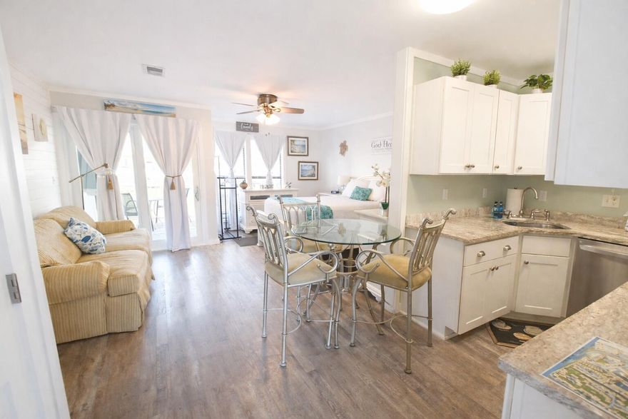 Discover the charm and convenience of Sandpiper Cove Unit 8135! This completely remodeled first-floor studio is a true gem, featuring a brand-new kitchen, updated bathroom, and stylish new flooring throughout. A washer and dryer has been added inside the condo.  This unit perfect for a vacation retreat or an investment opportunity with excellent rental history. Located in the heart of Destin, Sandpiper Cove offers resort-style amenities and easy access to the beach, dining, and entertainment. 

Enjoy the relaxed coastal lifestyle with access to Sandpiper Cove's numerous amenities, including private beach access, five pools, three hot tubs, a par-3 golf course, tennis courts, and an on-site restaurant. Conveniently located in the heart of Destin, this condo is just a short walk to the Emerald Coast's sugar-white sands and crystal-clear waters. Whether you're looking for a vacation home, rental investment, or permanent residence, Unit 8135 offers the perfect blend of style, comfort, and location. 

Don't miss the chance to own this turnkey property in one of the Emerald Coast's most sought-after communities!

Buyer to verify.