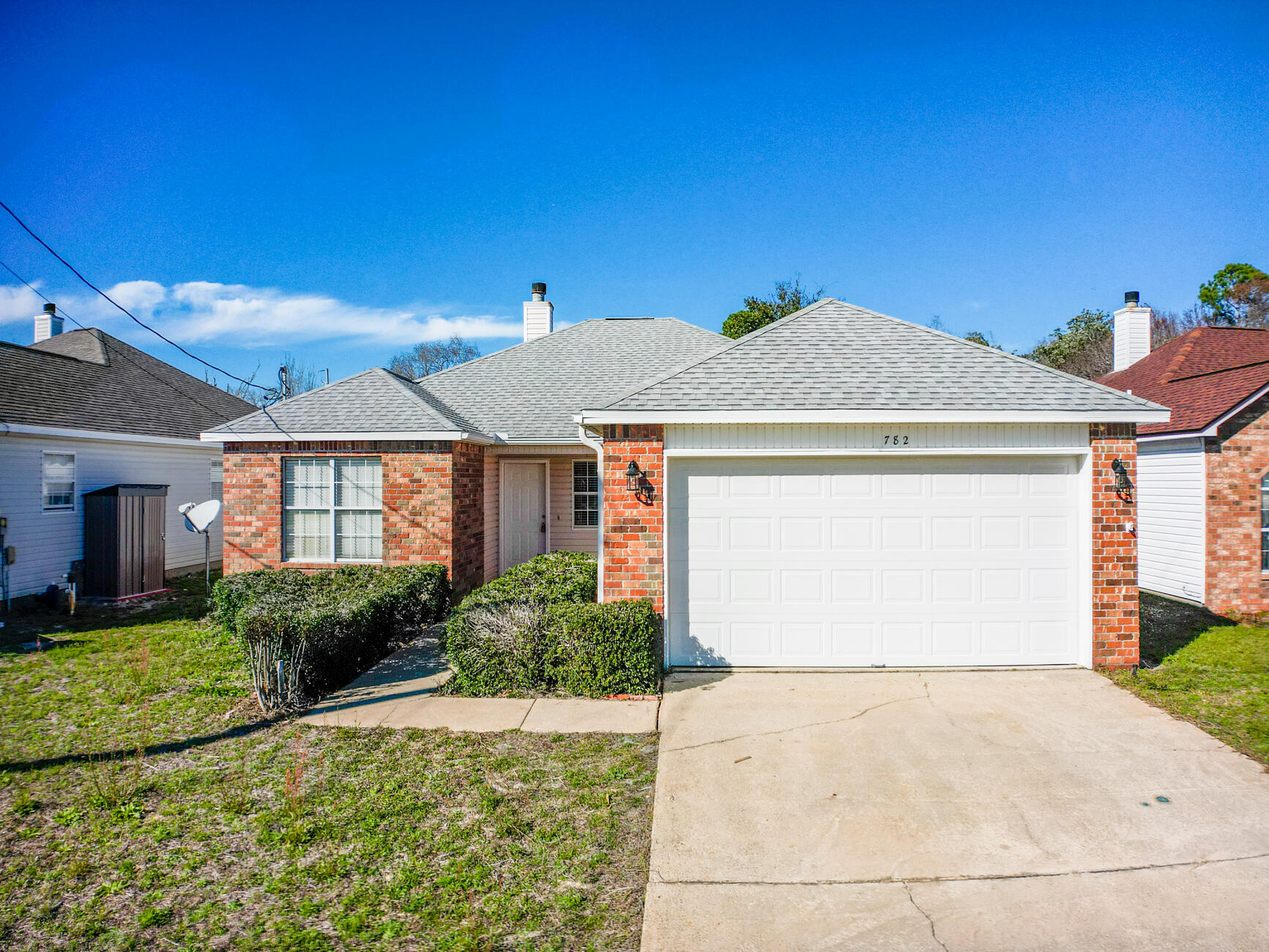 Wonderful neighborhood. Central location. Recent refresh throughout. This 3 bedroom, 2 bath home is a delight. Located in Waterford Estates within minutes to Hurlburt Field, the Santa Rosa Sound, shopping, the beach, and restaurants. Updates include all new Stainless Steel Appliances, garbage disposal, quartz countertops, under mount sink, new paint throughout, HVAC, hot water heater, Dimensional Shingle Roof 2020, and gorgeous LVP flooring. Living space is welcomed with a wood fireplace for those cooler winter nights. Nice screened-in-porch looking to the peaceful, fully fenced backyard.  All bedrooms are generous in size. The master bath has a shower only with double vanity and a huge walk-in closet. The two-car garage is spacious with washer and dryer hook up plus an extra drink fridge.