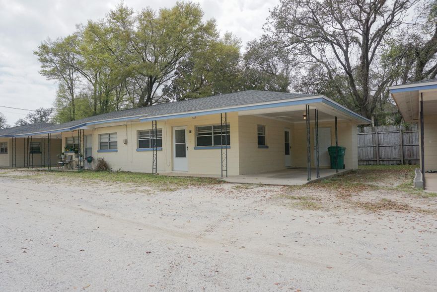 Available NOW! 1 bed/1bath in great location in Fort Walton Beach with water, sewer, trash, pest control & lawn maintenance INCLUDED! This quaint and renovated 1 bed is perfectly situated near Beal Parkway, offering easy access to shopping, dining, and both military bases. This 1-bedroom duplex comes with a convenient 1-car attached carport. Unit features ceiling fans, blinds, and vinyl plank flooring. Central heating & air for year-round comfort. Washer/dryer hookups are available in a private utility closet included with unit. Step outside onto the open patio, perfect for enjoying the Florida breeze. Don't miss out on making this your new home! No inside smoking, vaping, or pets allowed. Minimum 600 FICO credit score. Apply with La Bella Vita Property Group today!